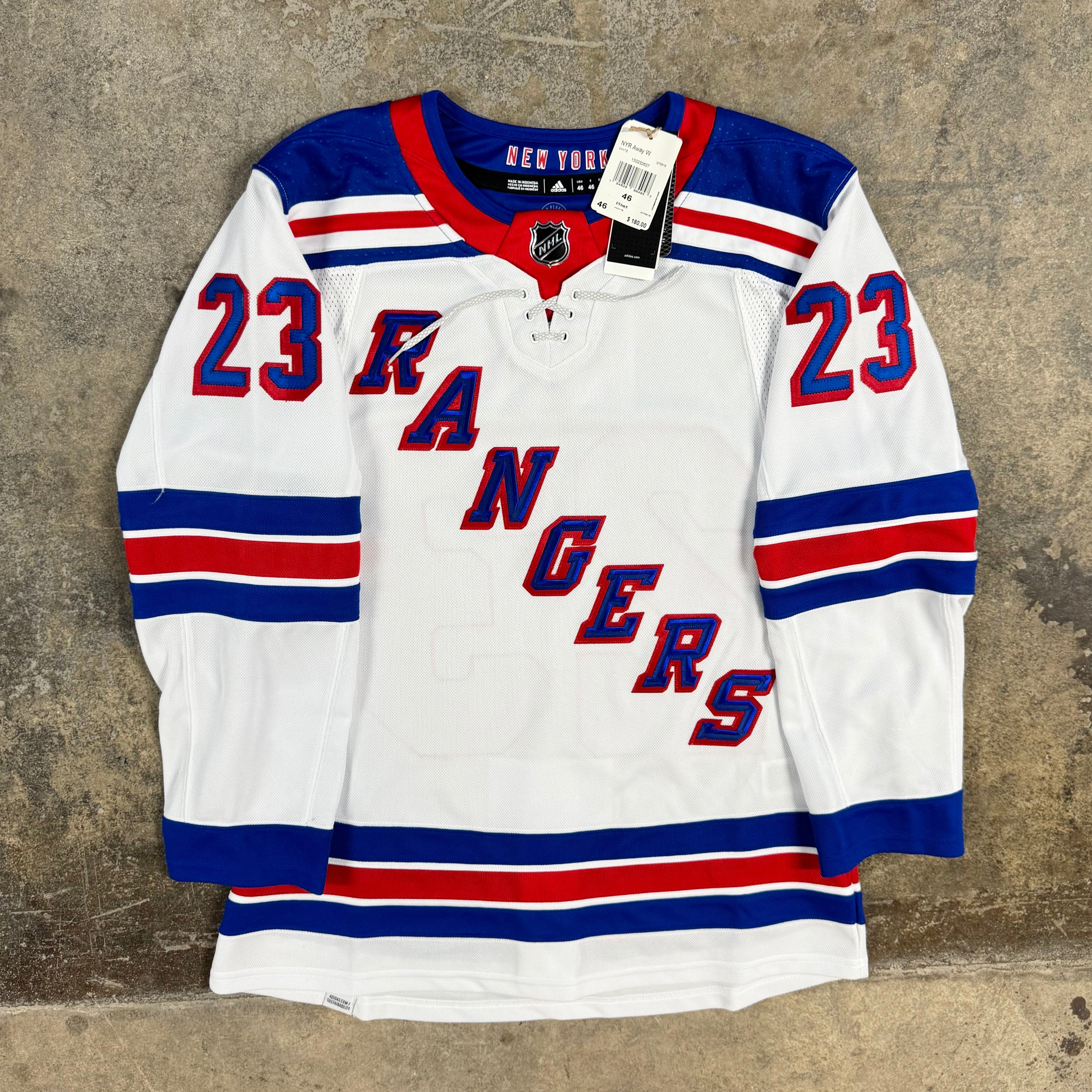Adam Fox New York Rangers Adidas NHL Hockey Jersey Size 46