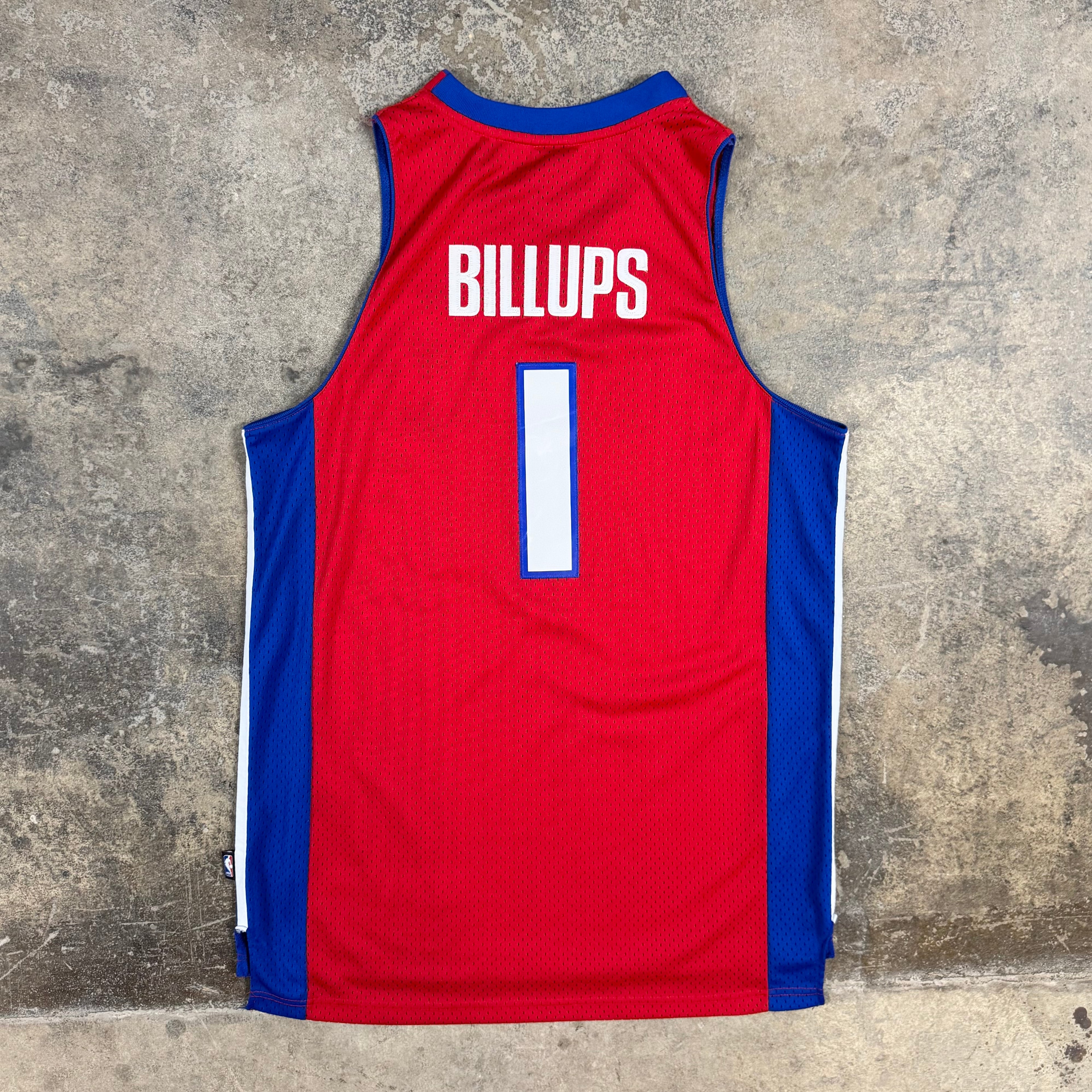 Chauncey Billups Detroit Pistons Vintage Reebok NBA Jersey Size Large