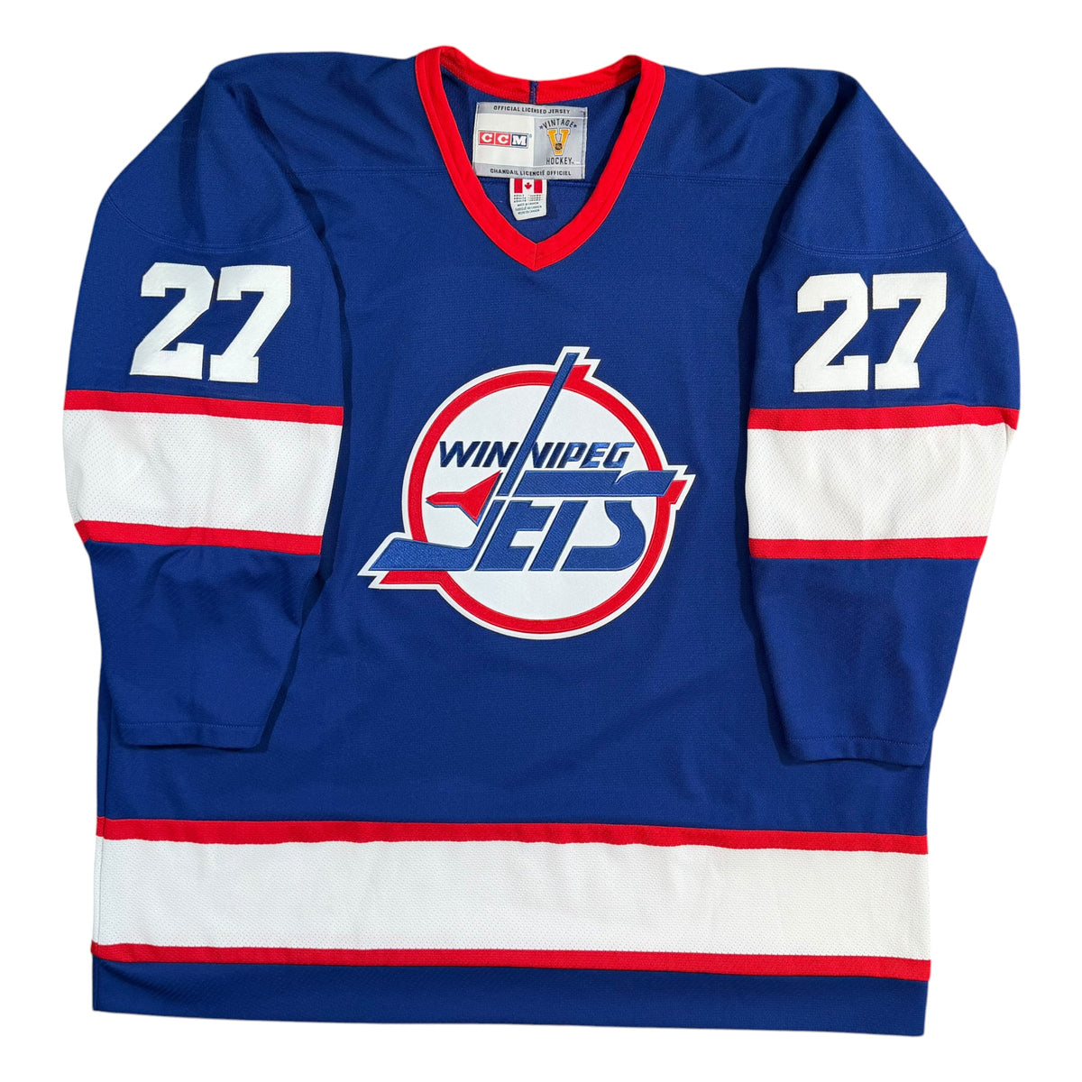 Teppo Nummimen Winnipeg Jets Vintage CCM NHL Jersey - Jumbo