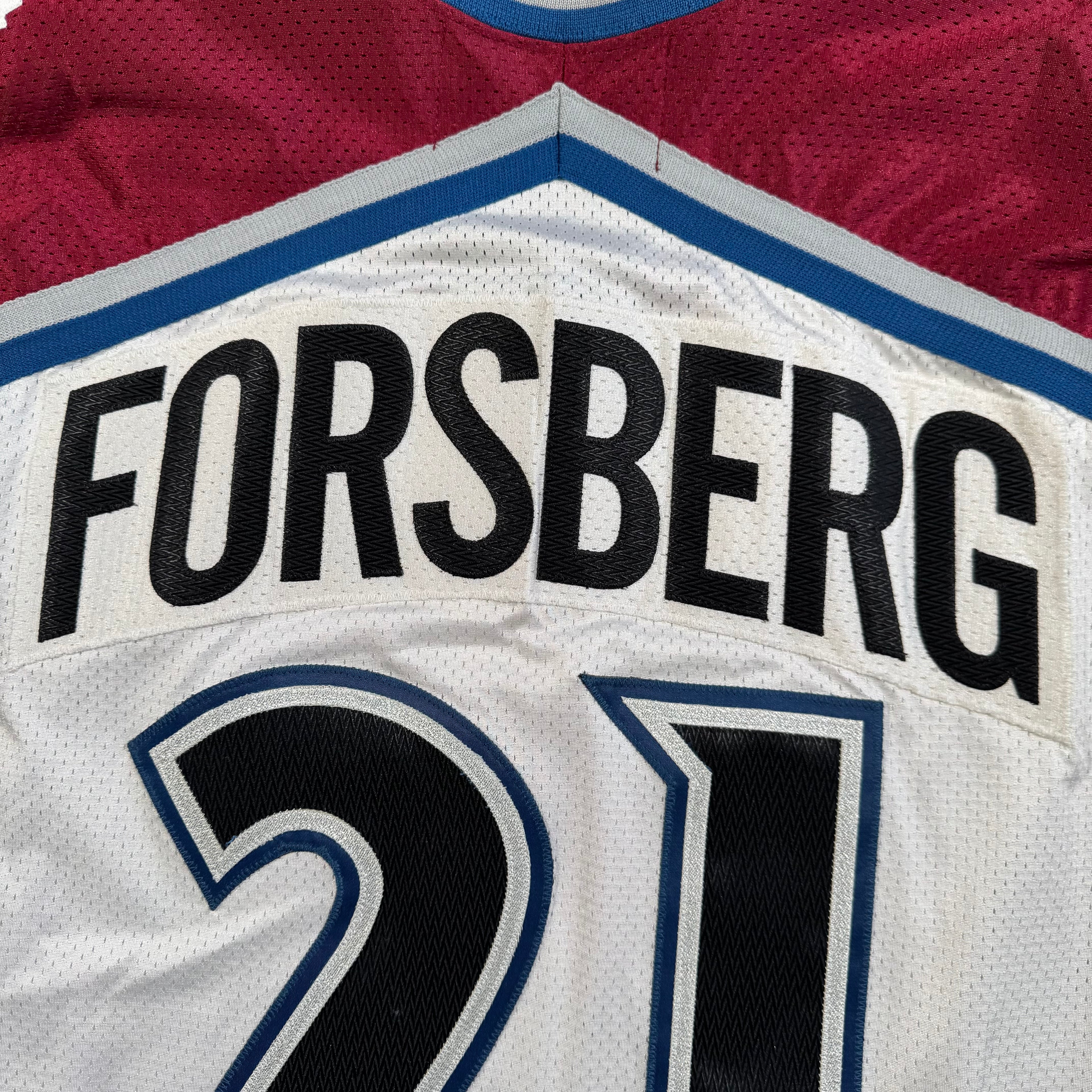 Peter Forsberg Colorado Avalanche Vintage Pro Player Authentic NHL Jersey Size 56