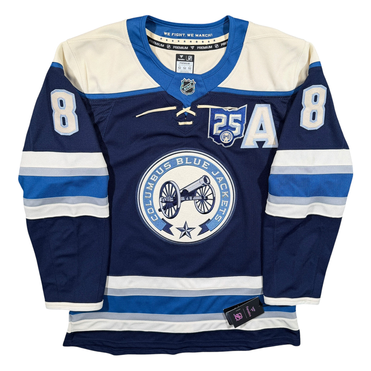 Zach Werenski Columbus Blue Jackets 25th Anniversary Fanatics NHL Jersey - 52/Large