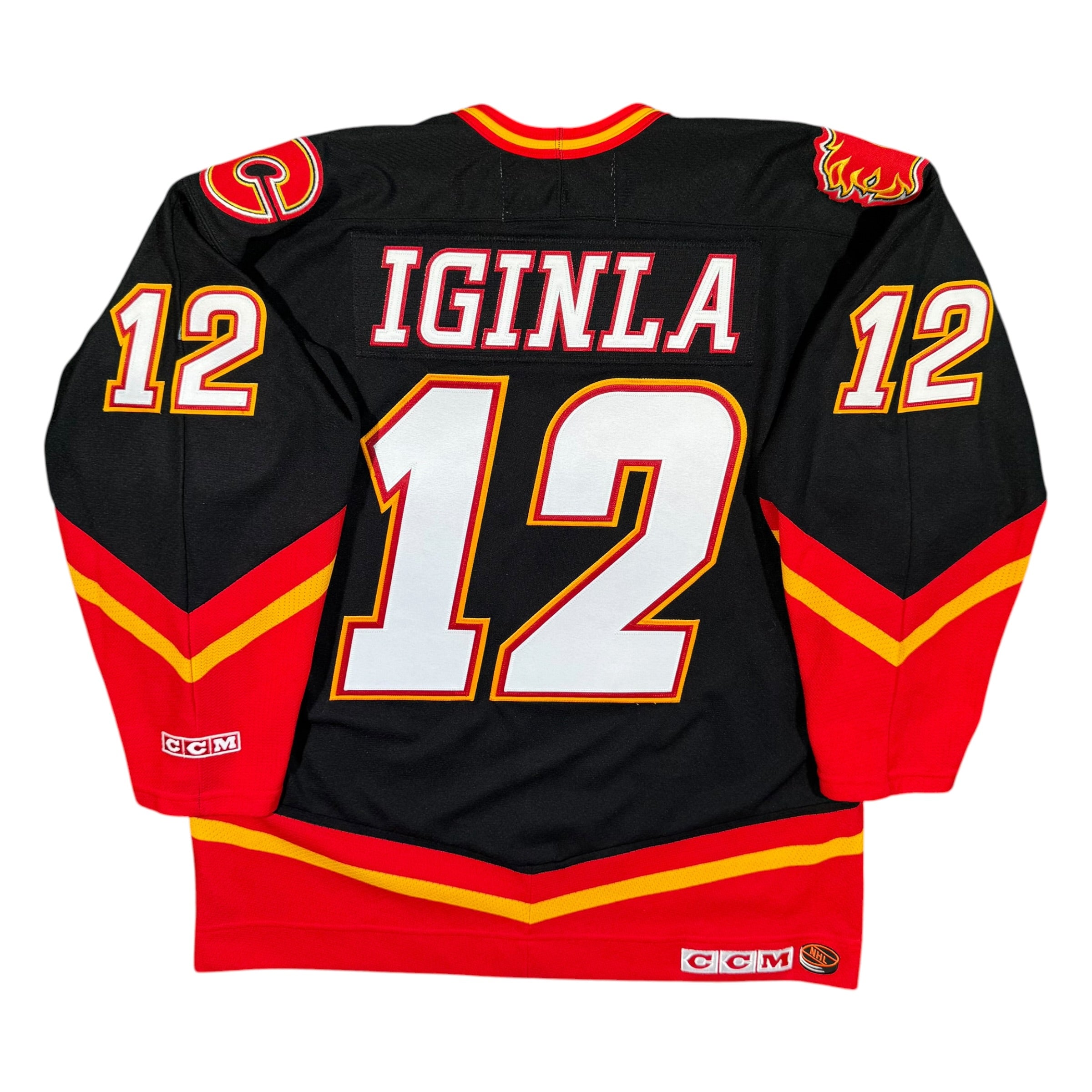 Jarome Iginla Calgary Flames Vintage Blasty CCM NHL Jersey Size XL
