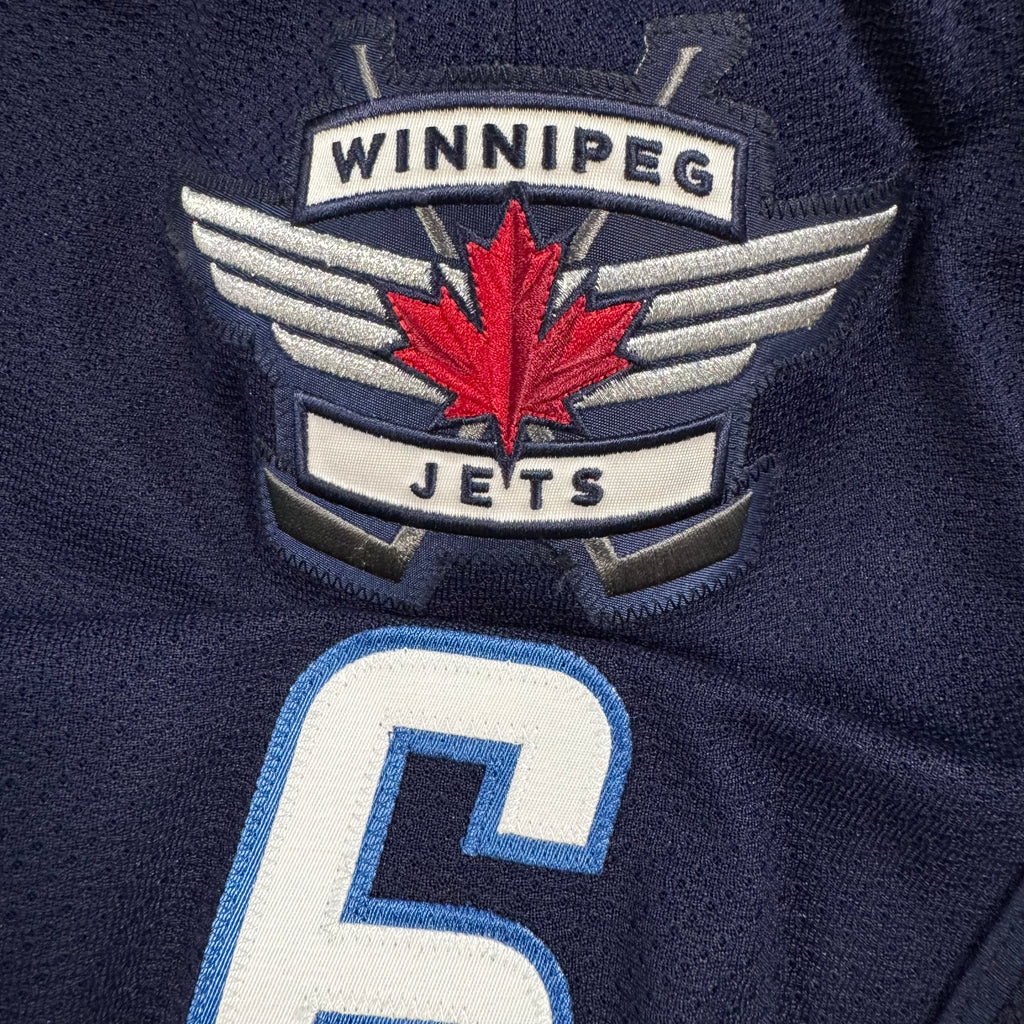 Alex Burnistrov Winnipeg Jets Signed MIC Reebok Authentic NHL Jersey Size 54 XL