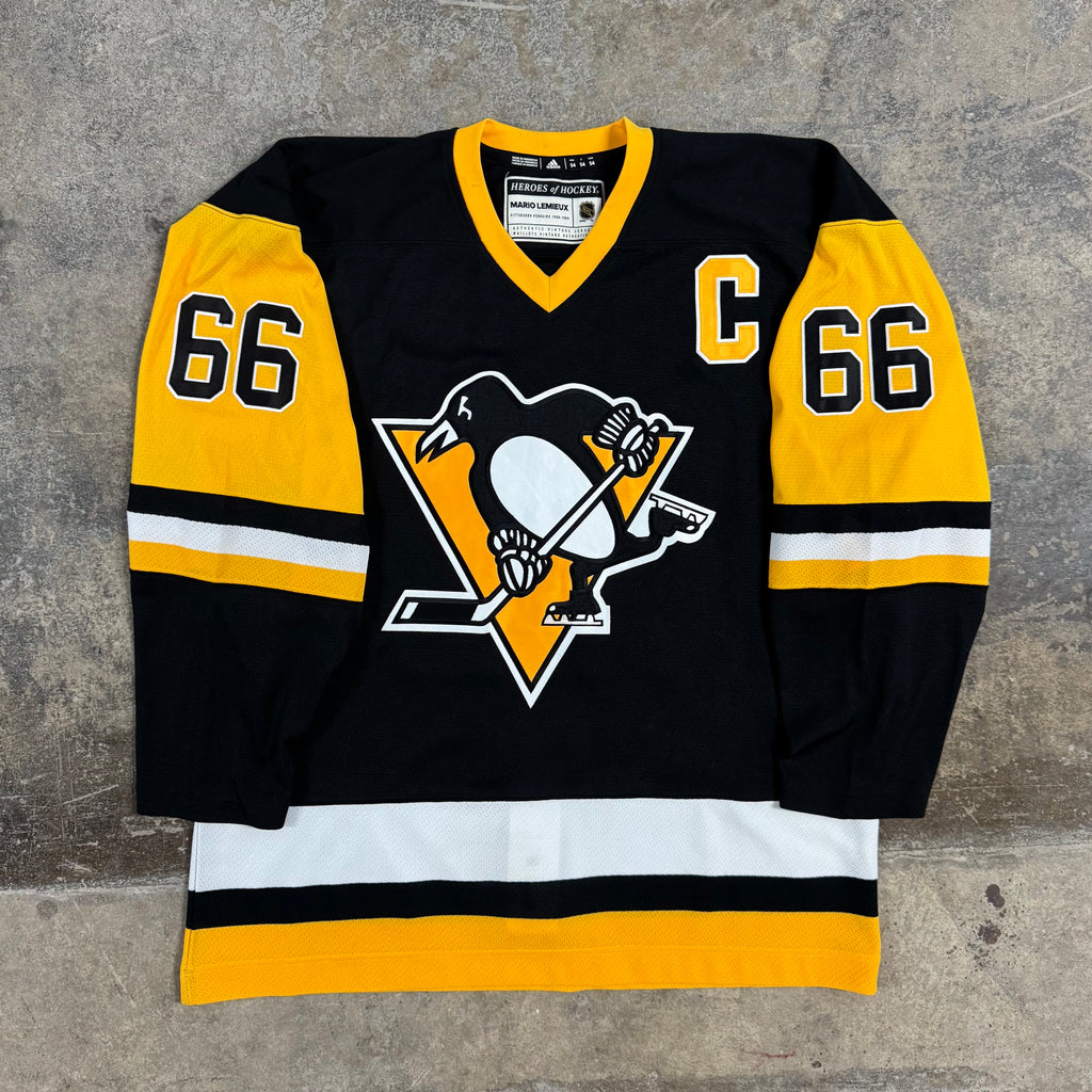 Mario Lemieux Pittsburgh Penguins Adidas NHL Hockey Jersey Size 54 XL