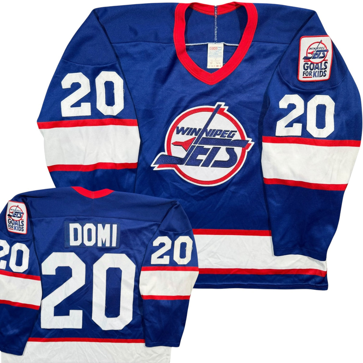 Tie Domi Winnipeg Jets Vintage CCM NHL Jersey - XL