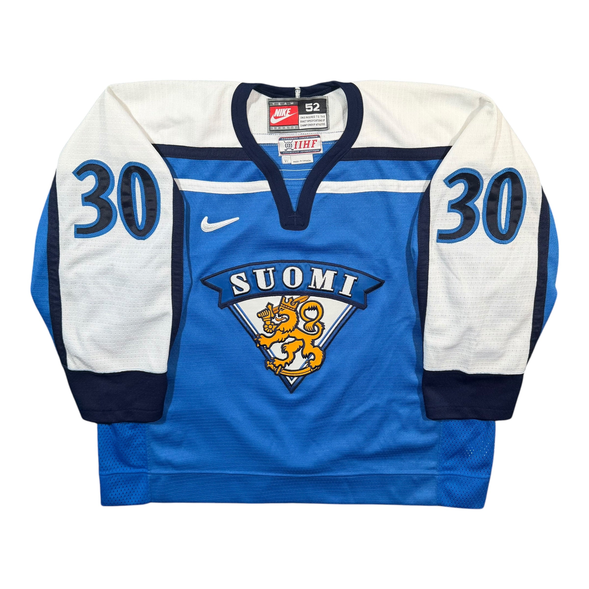 Jussi Markkanen Team Finland 2002 Authentic MIC Jersey - 52W/Large