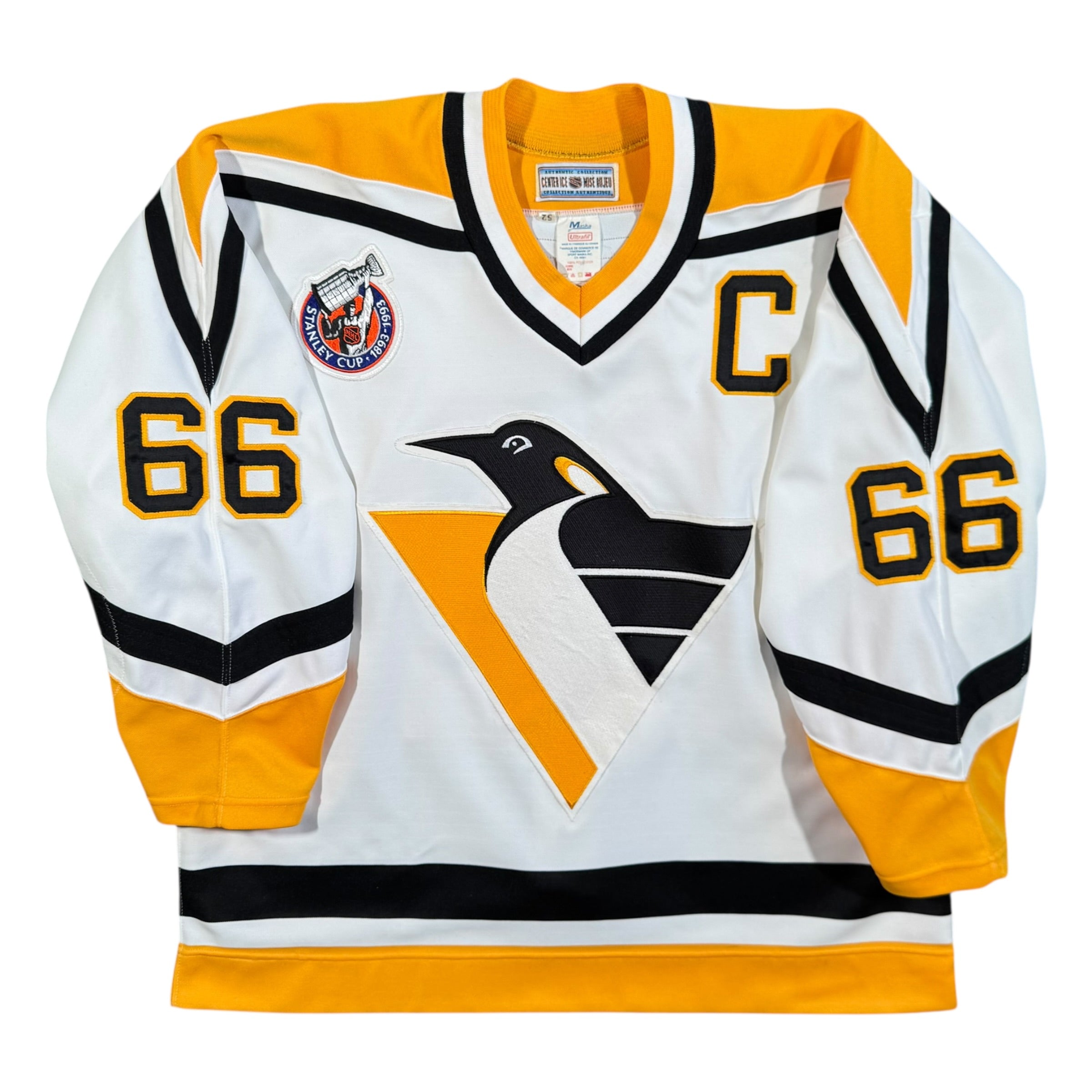 Mario Lemieux Pittsburgh Penguins Vintage CCM NHL Jersey Size 52