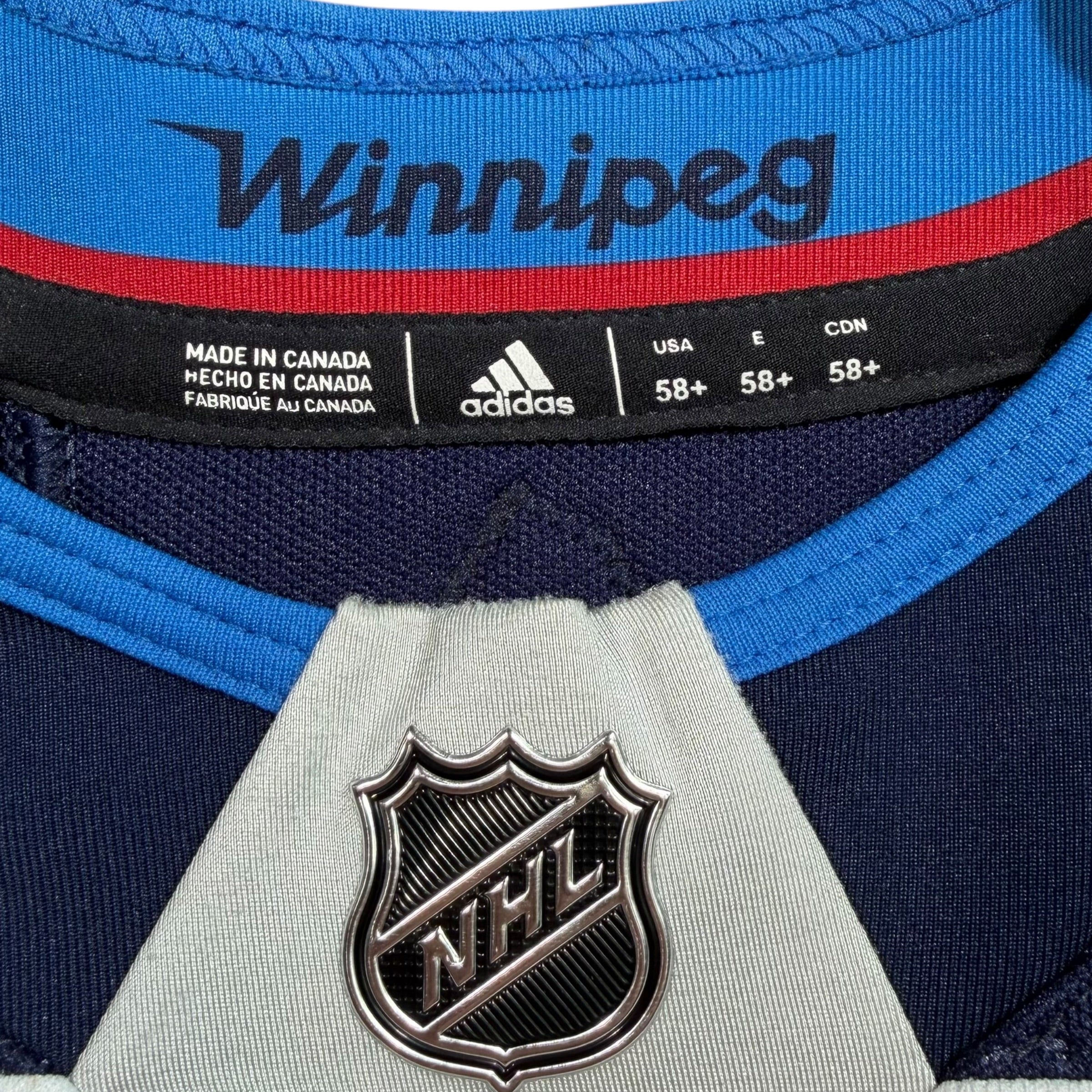 Connor Hellebuyck Winnipeg Jets Adidas MIC Authentic NHL Jersey - 58+