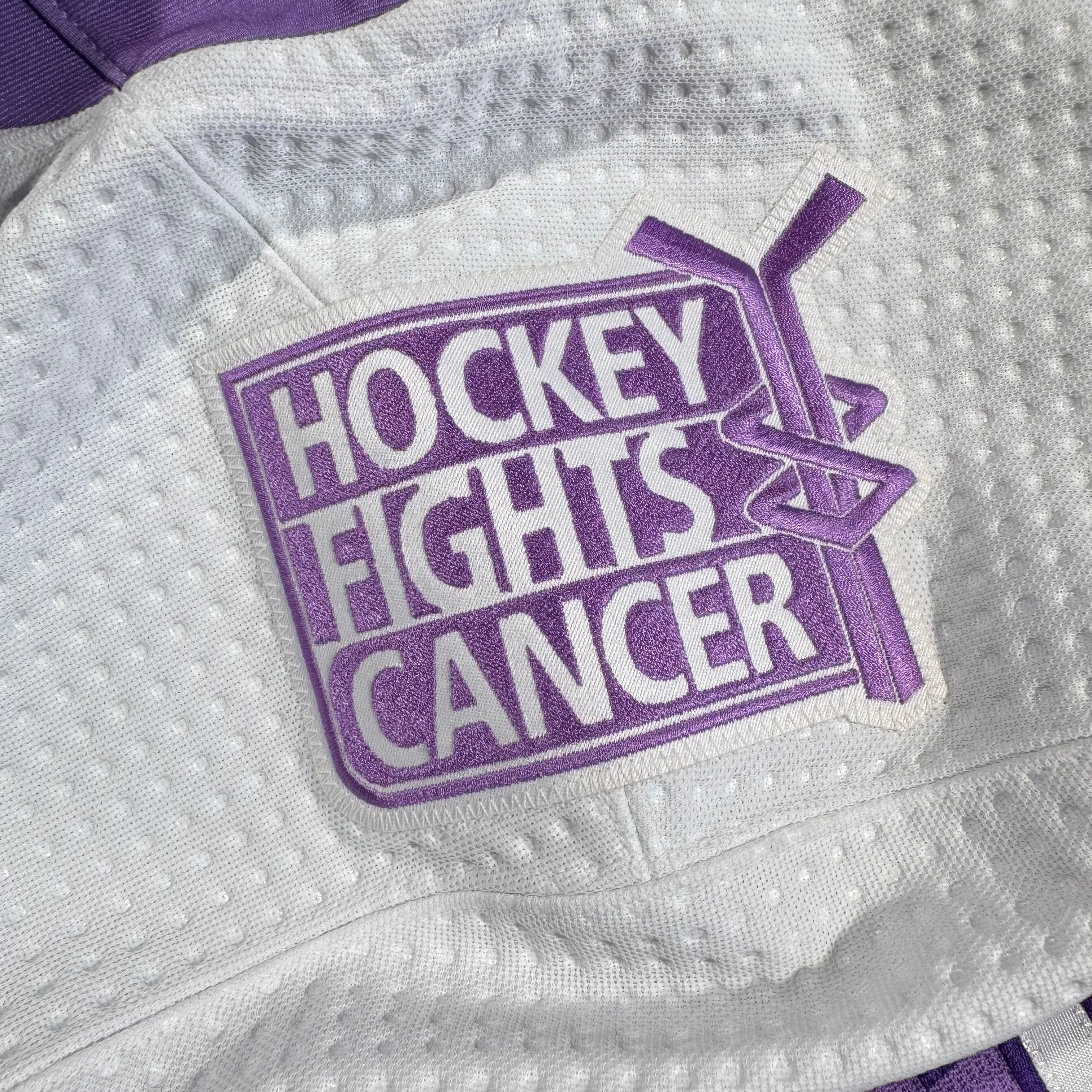 Michael Eyssimont Winnipeg Jets Hockey Fights Cancer 2022 NHL MIC Game/Warm Up Worn Jersey