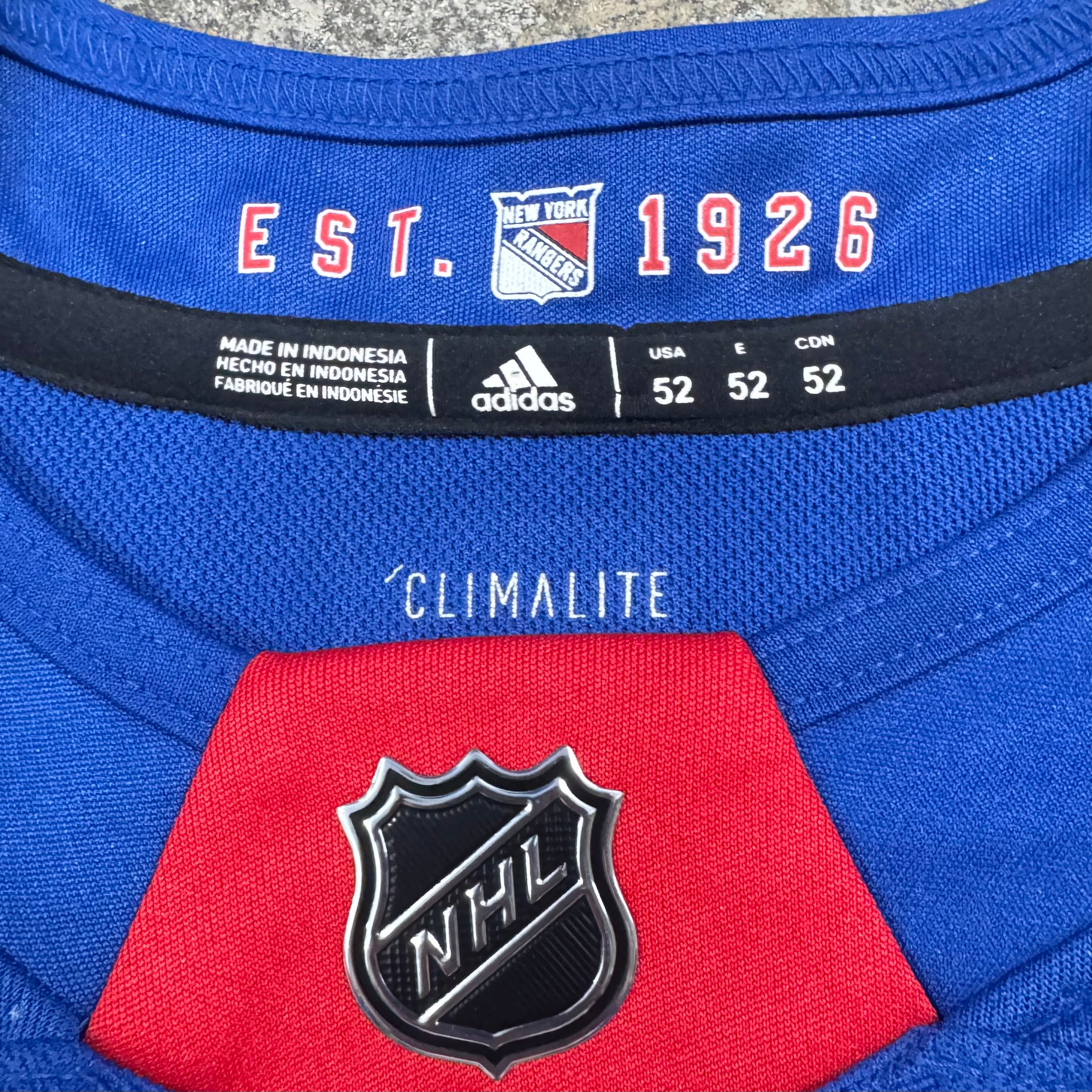 Artemi Panarin New York Rangers Adidas NHL Hockey Jersey Size 52 Large