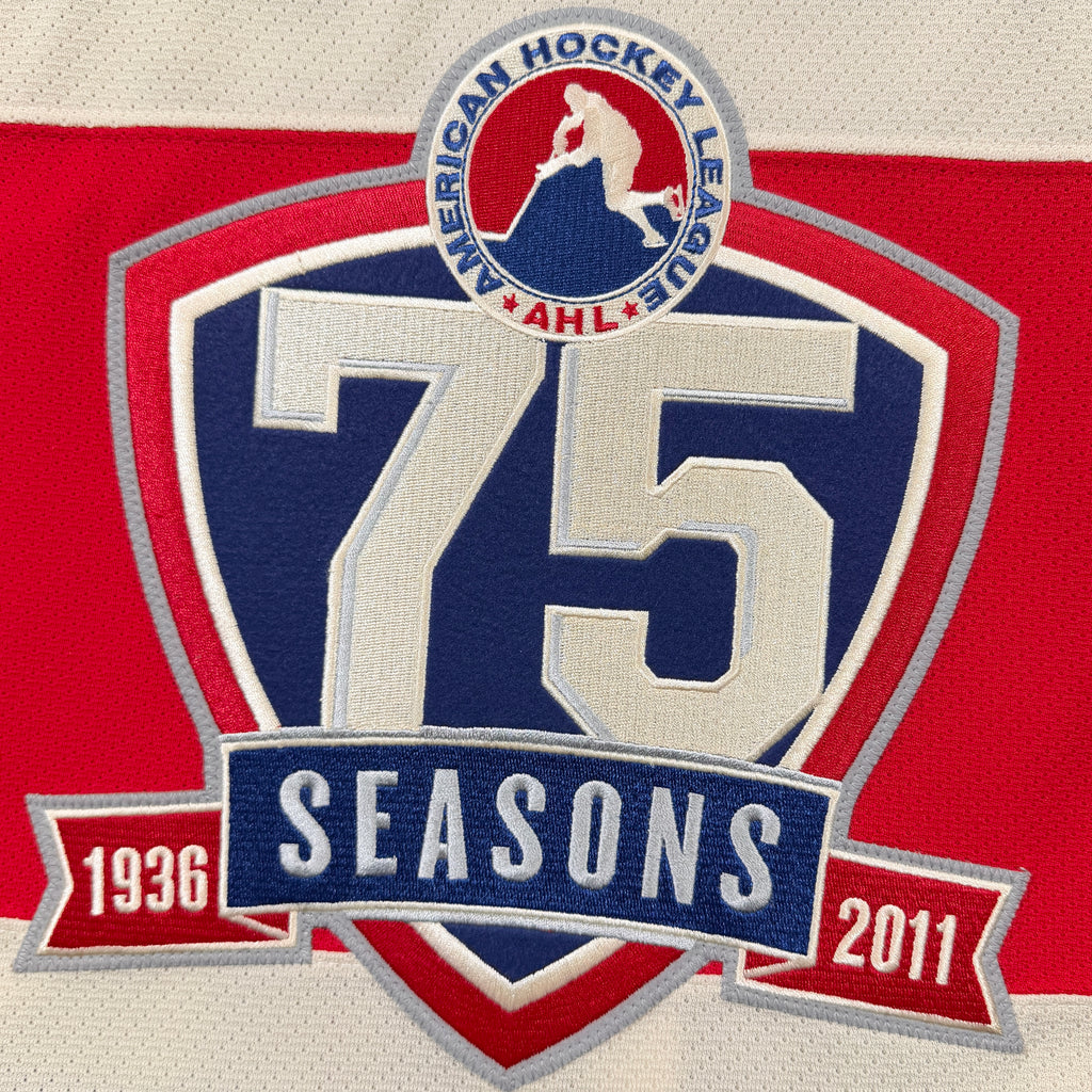 David Shantz Manitoba Moose 2010/11 Team Issued 15th Anniversary AHL Jersey - 58G