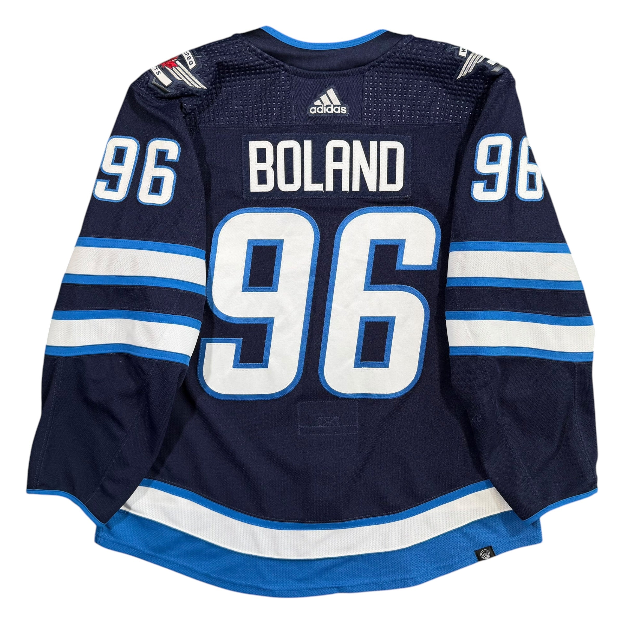 Tyler Boland Winnipeg Jets 2021/22 Game Issued MIC Authentic Adidas NHL Jersey - 56/XXL