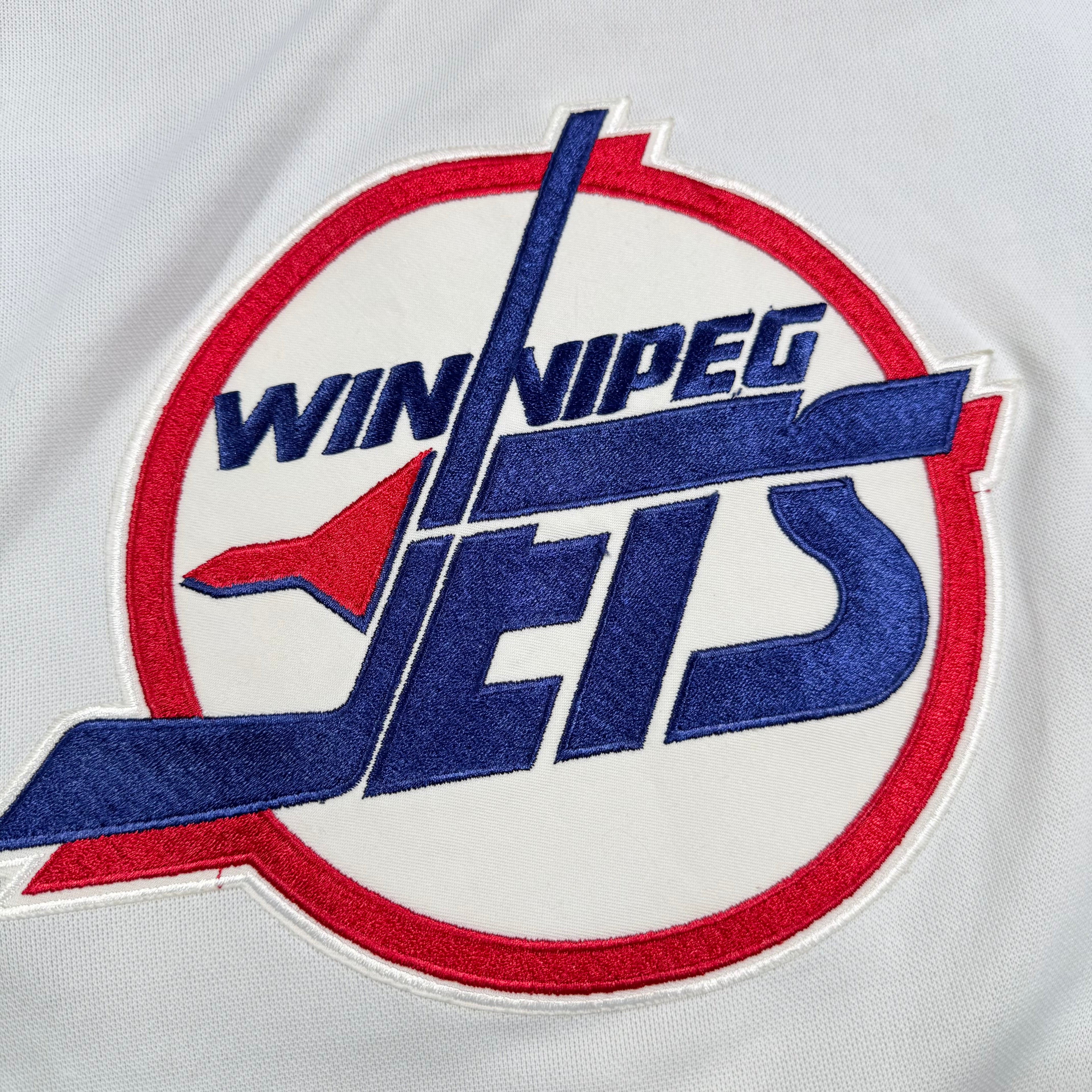 Thomas Steen Winnipeg Jets Signed CCM NHL Hockey Jersey Size XL