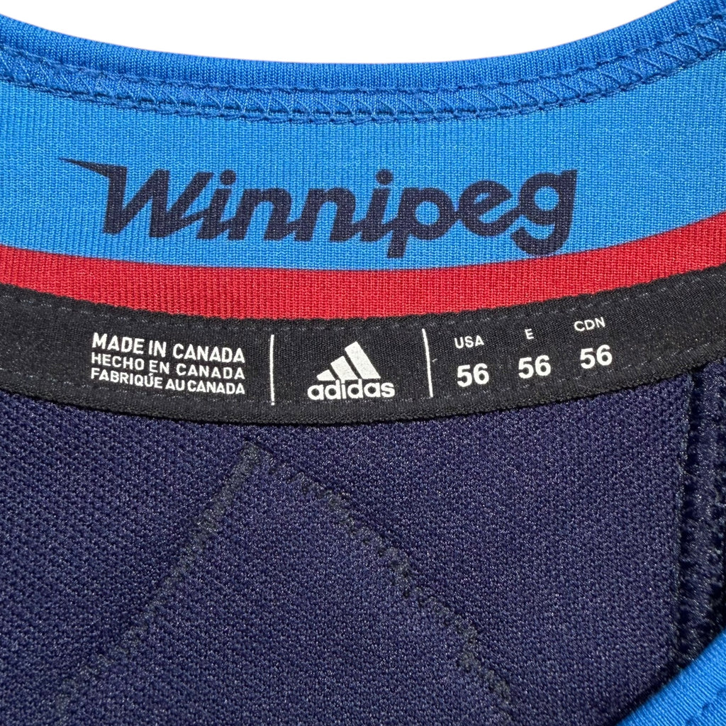 Andrei Chibisov Winnipeg Jets 2020/21 Game Issued Adidas MIC NHL Jersey - 56/XXL