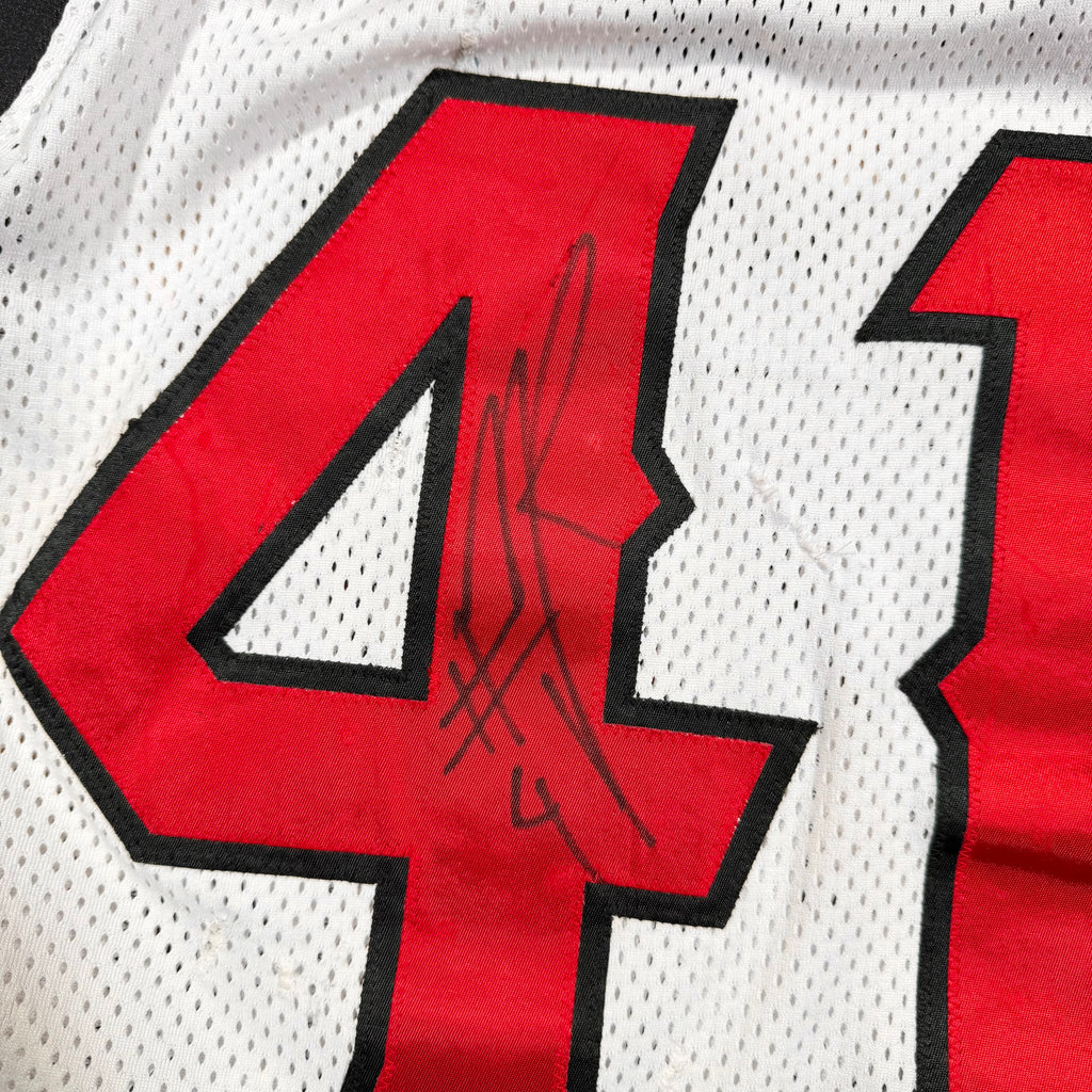 Mike Rose Calgary Stampeders 2022 Game Worn Autographed CFL Adidas Jersey