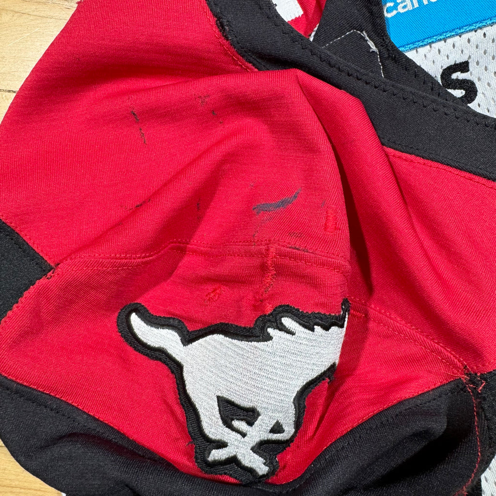 Mike Rose Calgary Stampeders 2022 Game Worn Autographed CFL Adidas Jersey