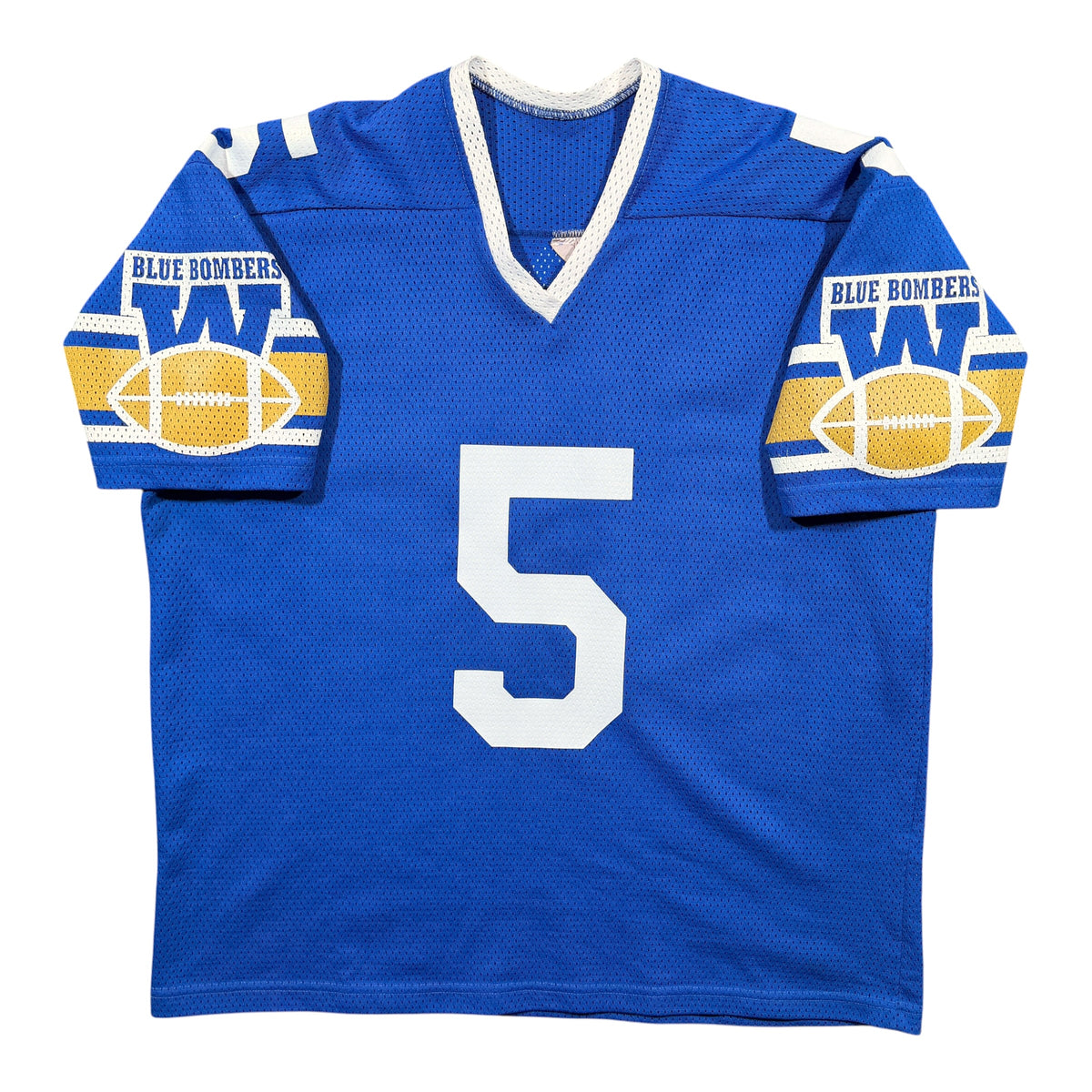 Dieter Brock Winnipeg Blue Bombers Vintage Deboni’s CFL Jersey - XL