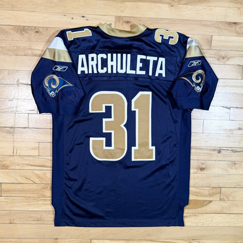 Adam Archuleta St. Louis Rams Vintage Reebok Authentic NFL Jersey Size 48 Large