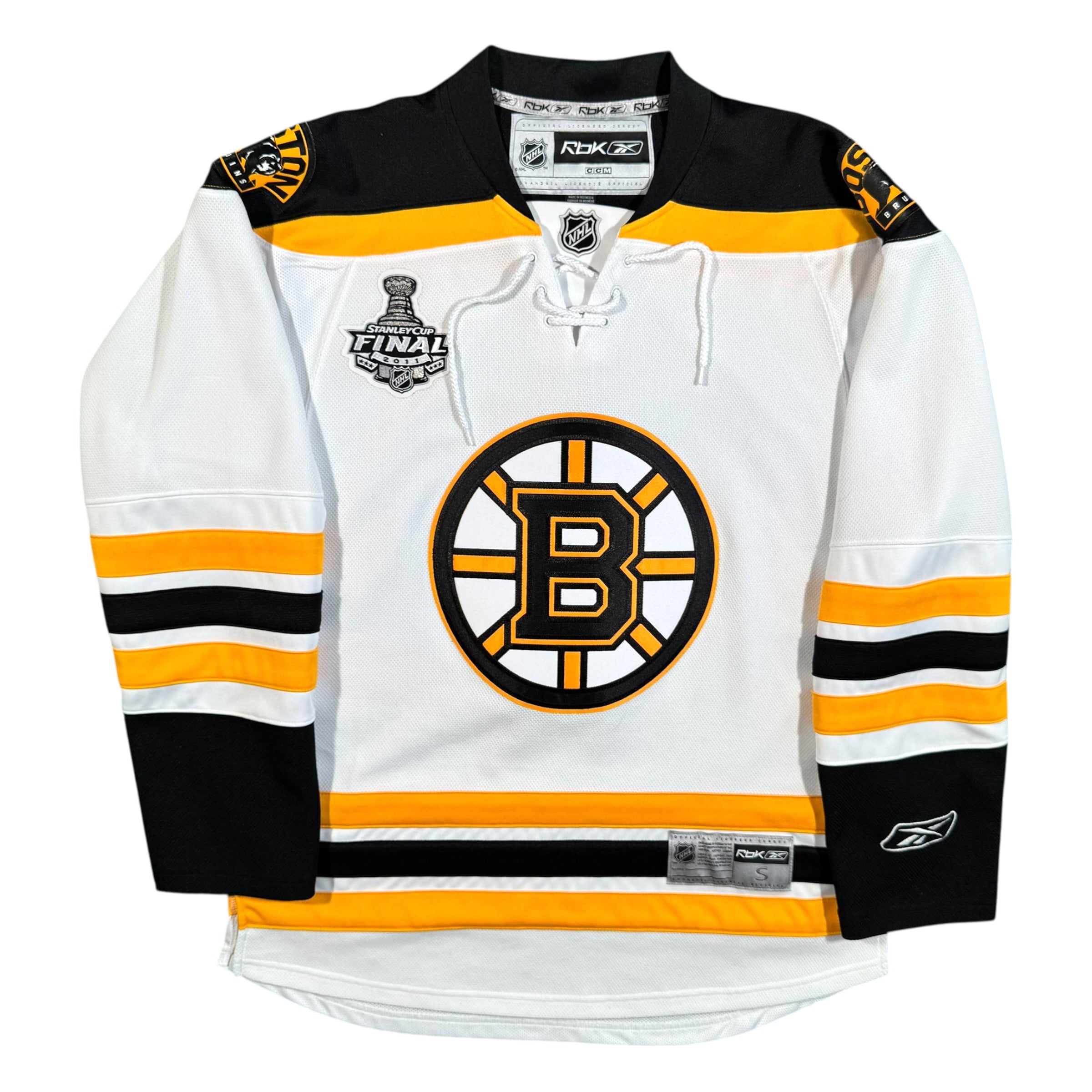 Boston Bruins 2011 Stanley Cup Reebok NHL Hockey Jersey Size Small