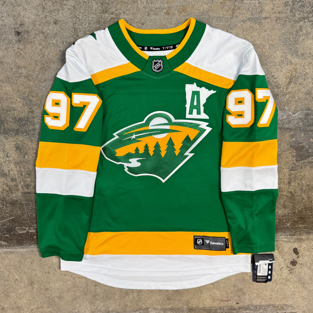 Kapril Kaprizov Minnesota Wild Reverse Retro Fantastics NHL Jersey Size S NEW