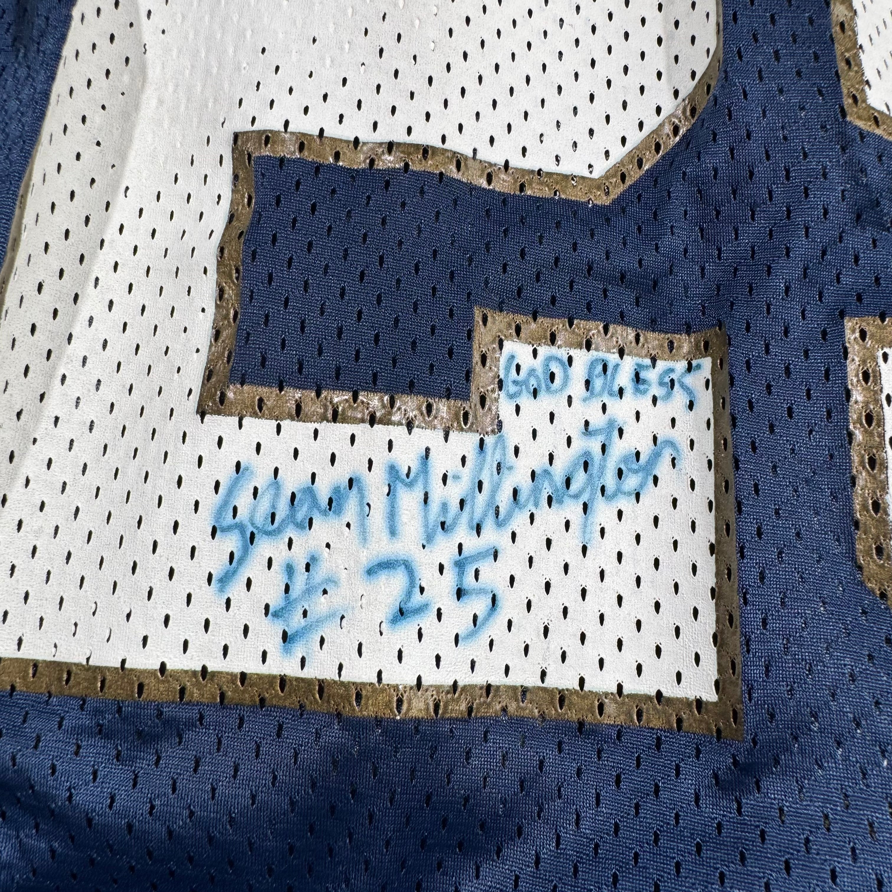 Sean Millington Winnipeg Blue Bombers Signed Vintage Starter CFL Jersey Size XL