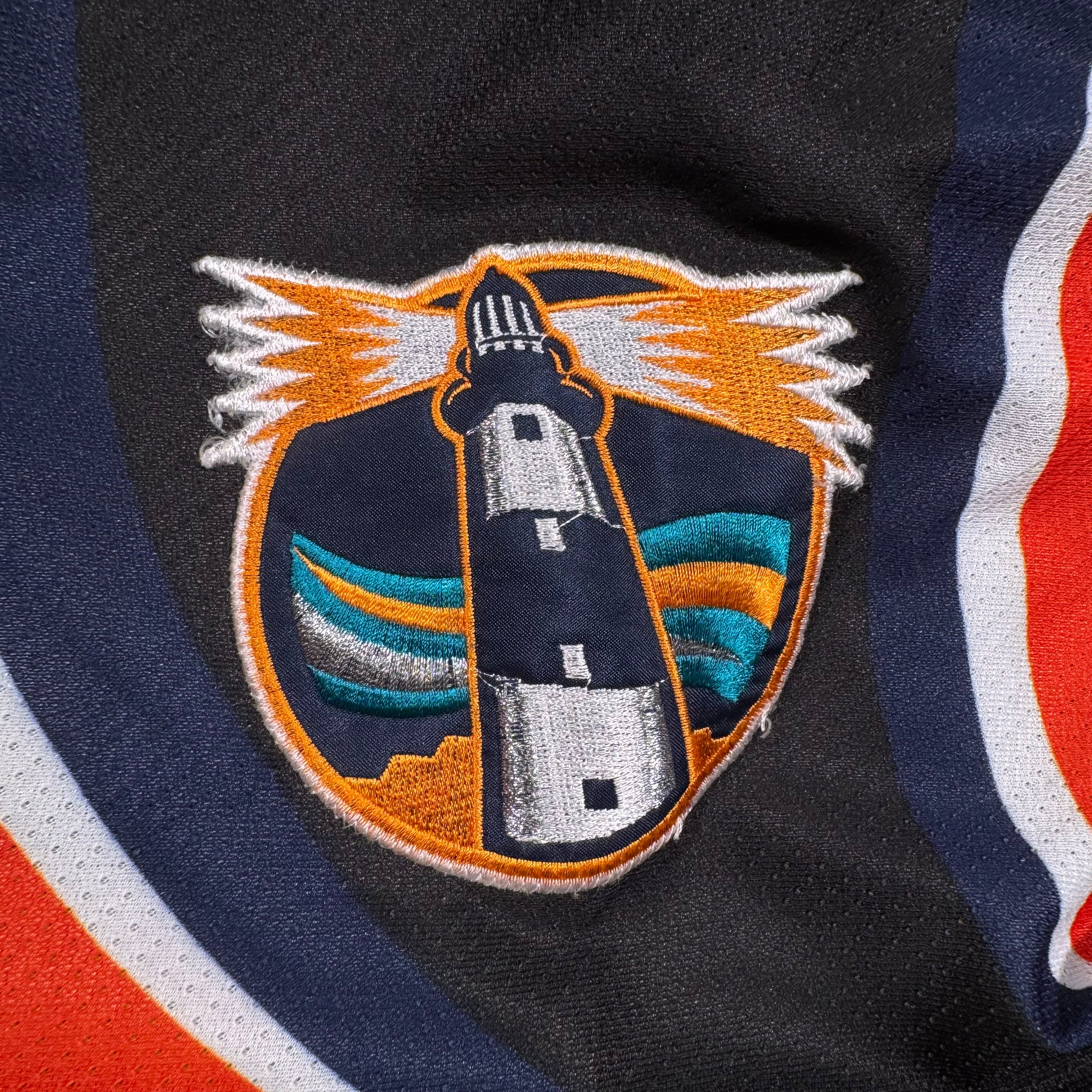 Wendel Clark New York Islanders Fisherman Vintage Starter Fashion NHL Jersey Size Large