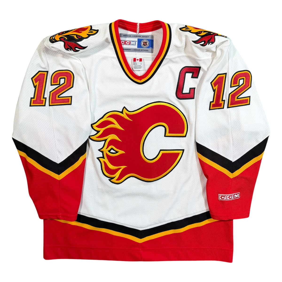 Jarome Iginla Calgary Flames Vintage CCM NHL Jersey - Large