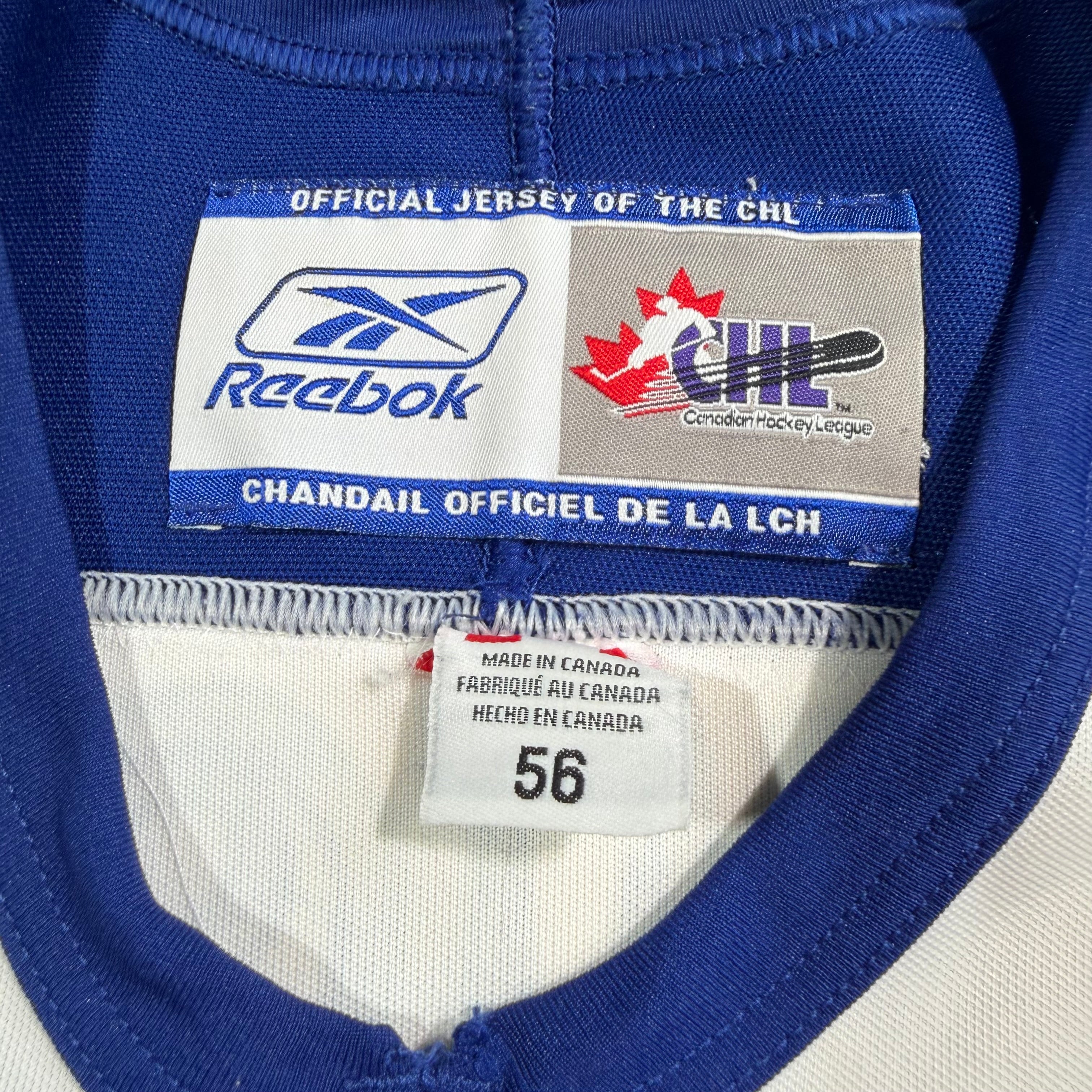 Myles Rumsey Swift Current Broncos Game Worn Reebok WHL Jersey