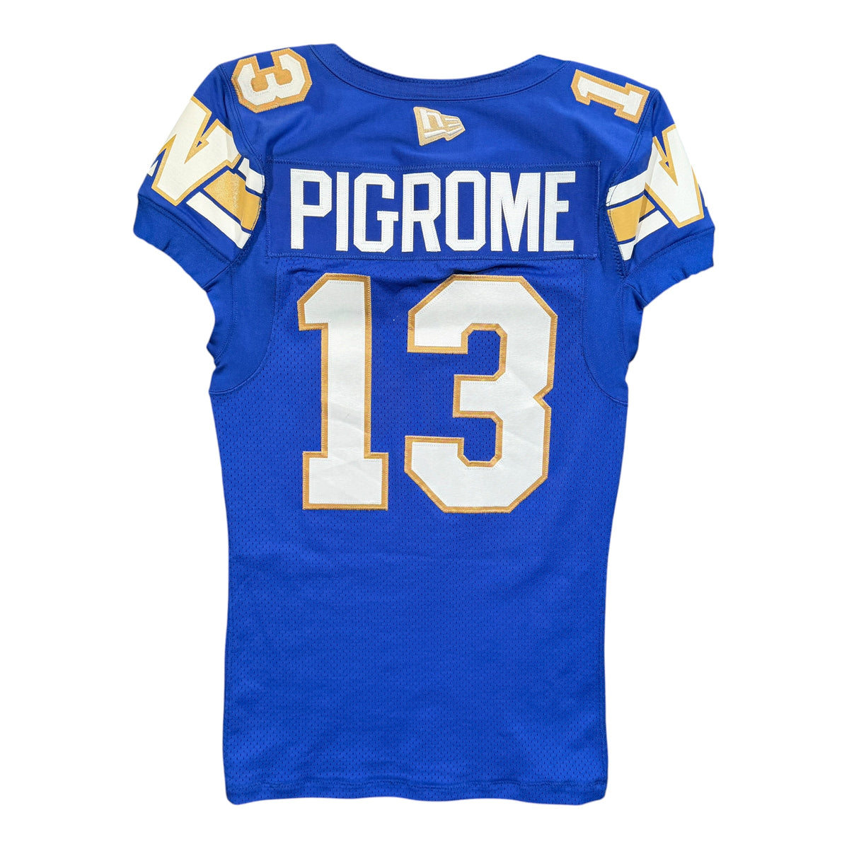 Tyrrell Pigrome Winnipeg Blue Bombers 2023 Game Worn New Era Jersey