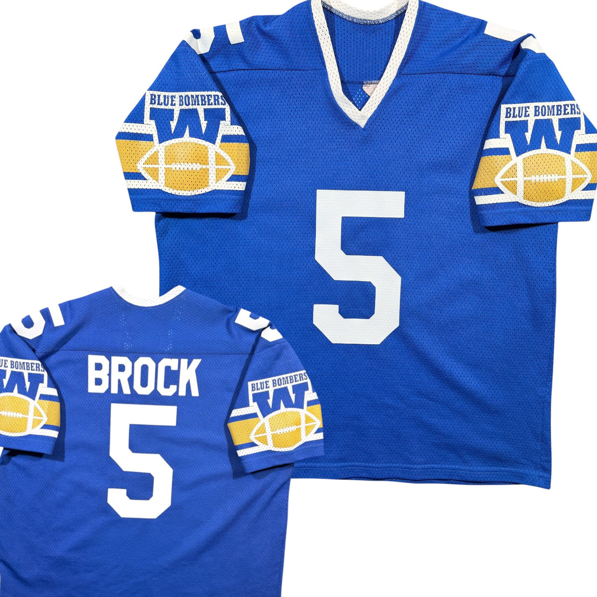 Dieter Brock Winnipeg Blue Bombers Vintage Deboni’s CFL Jersey - XL