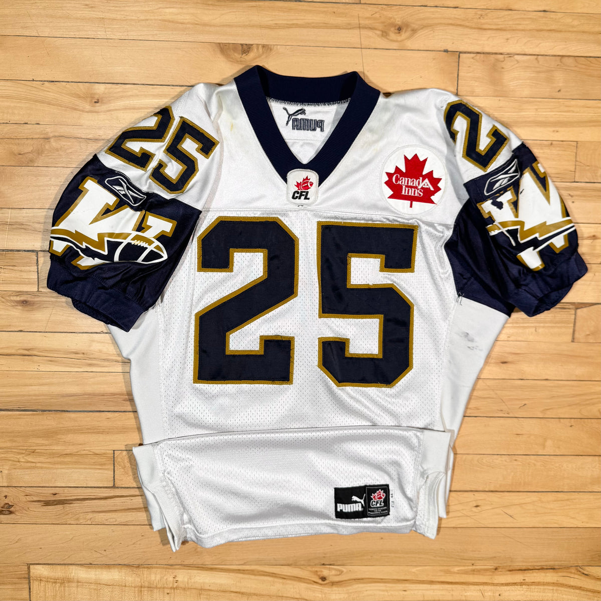 Terry Ray Winnipeg Blue Bombers 2004 Game Worn CFL Football Jersey