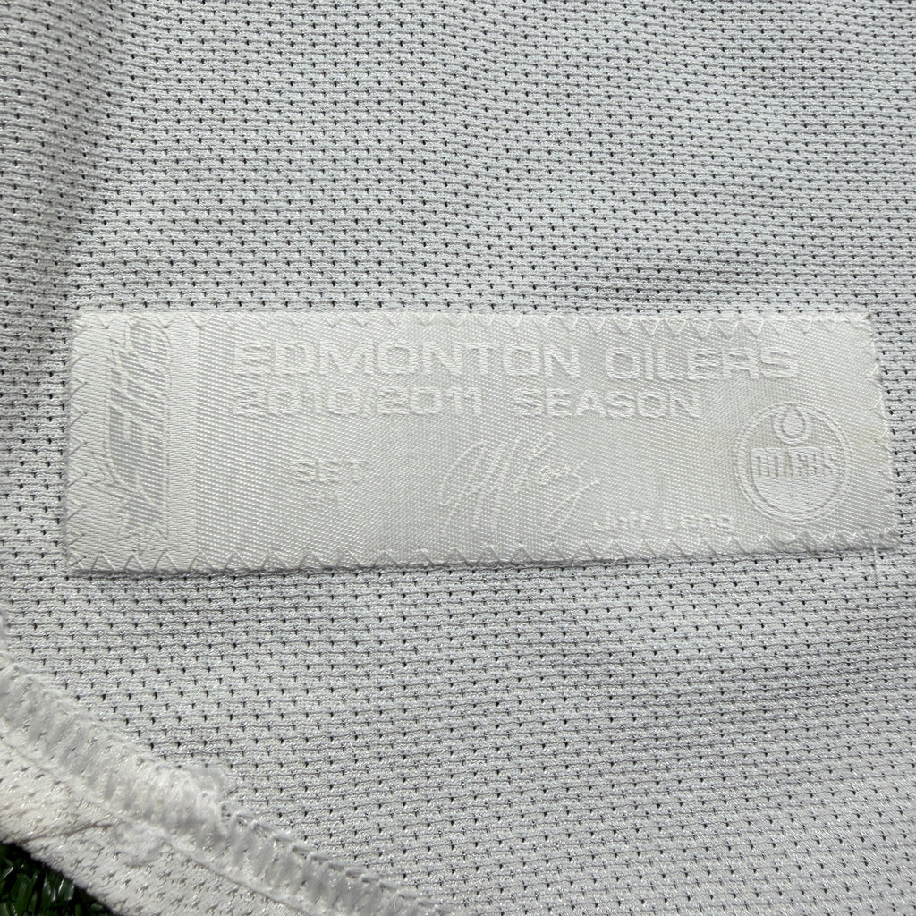 Bryan Pitton Edmonton Oilers Game Worn 2010/11 Reebok NHL Jersey - 58G