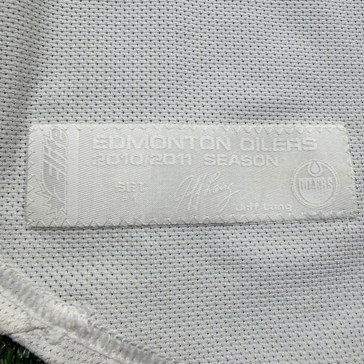 Bryan Pitton Edmonton Oilers Game Worn 2010/11 Reebok NHL Jersey - 58G