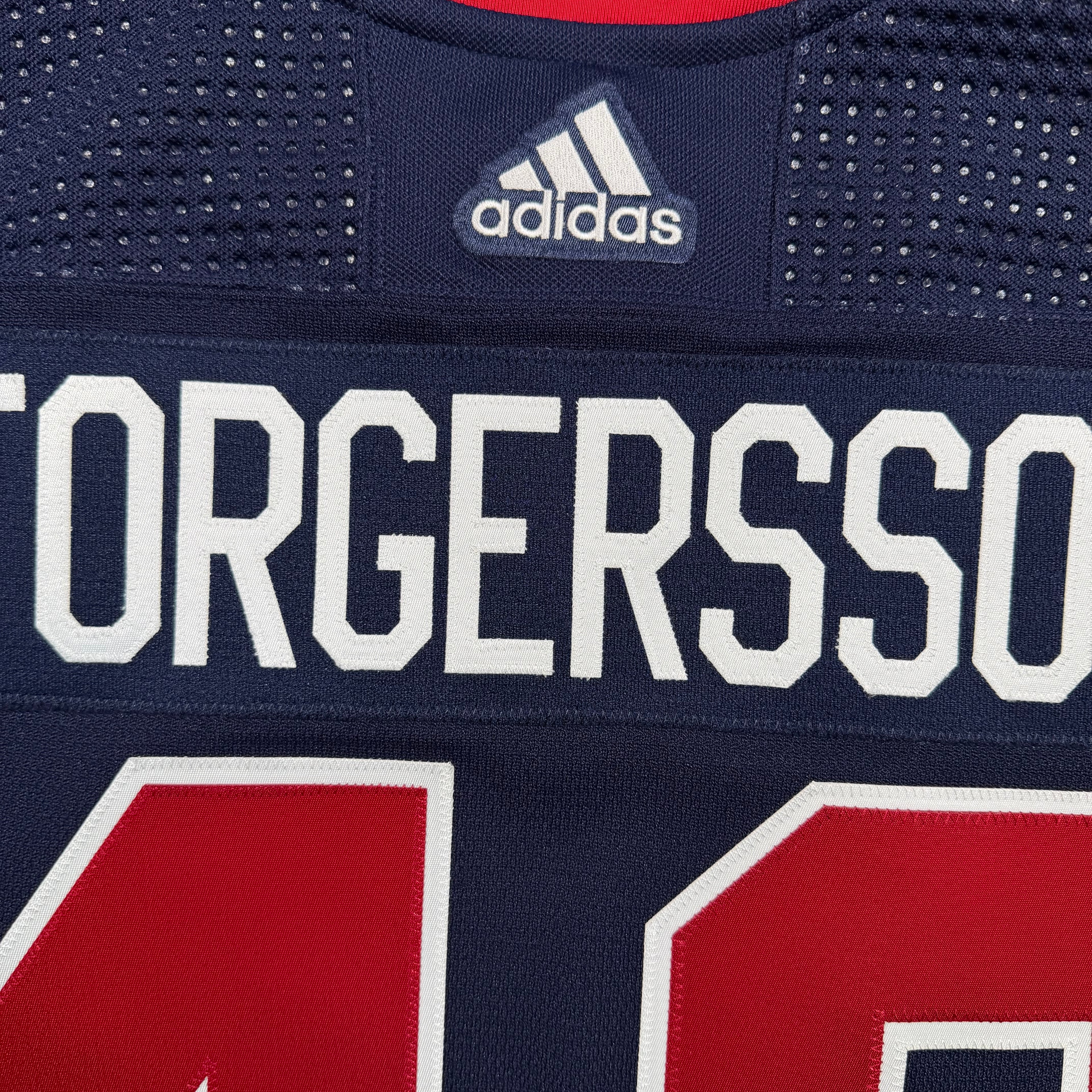 Daniel Torgersson Winnipeg Jets 2022/23 Heritage Alternate Adidas Game Issued Jersey COA