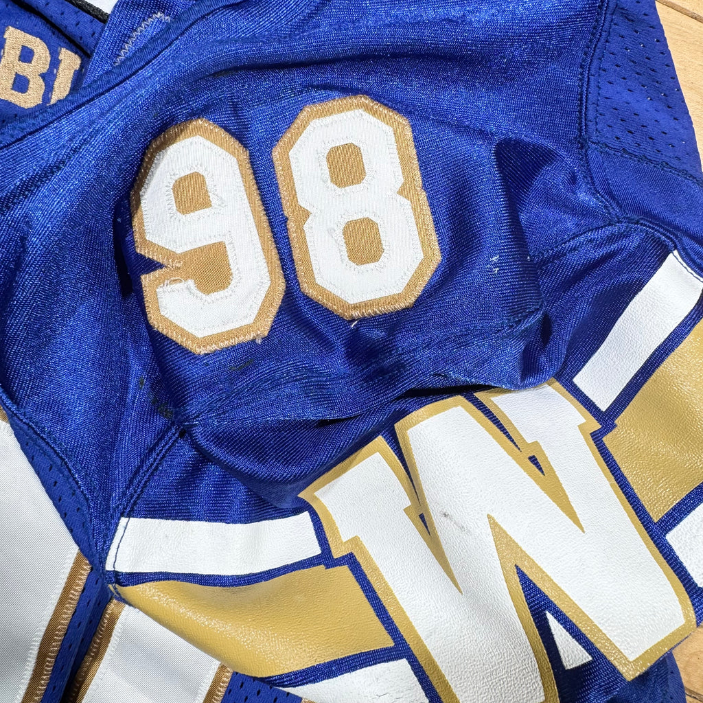 Steven Richardson Winnipeg Blue Bombers 2018 Game Worn Adidas Jersey Size 44