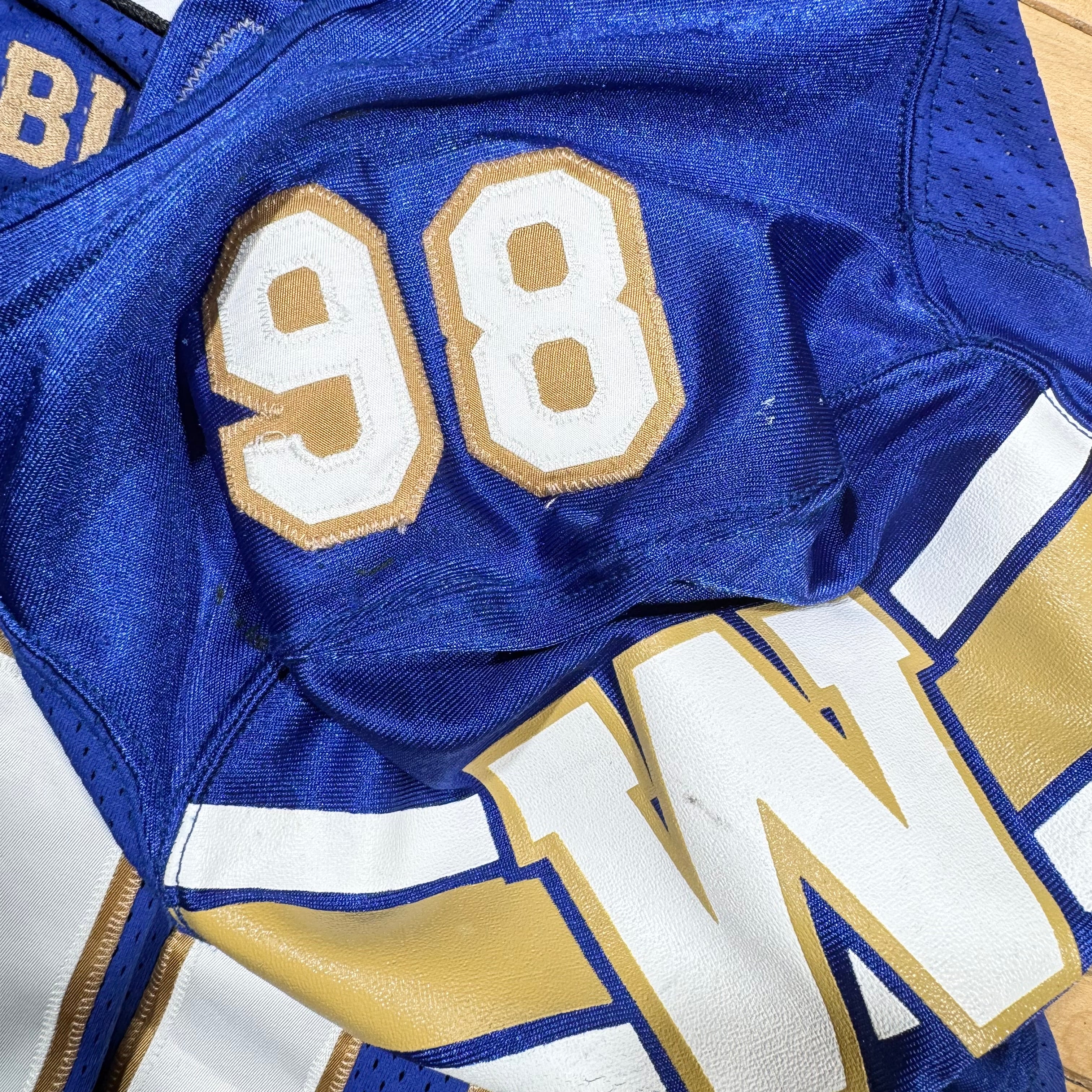 Steven Richardson Winnipeg Blue Bombers 2018 Game Worn Adidas Jersey Size 44