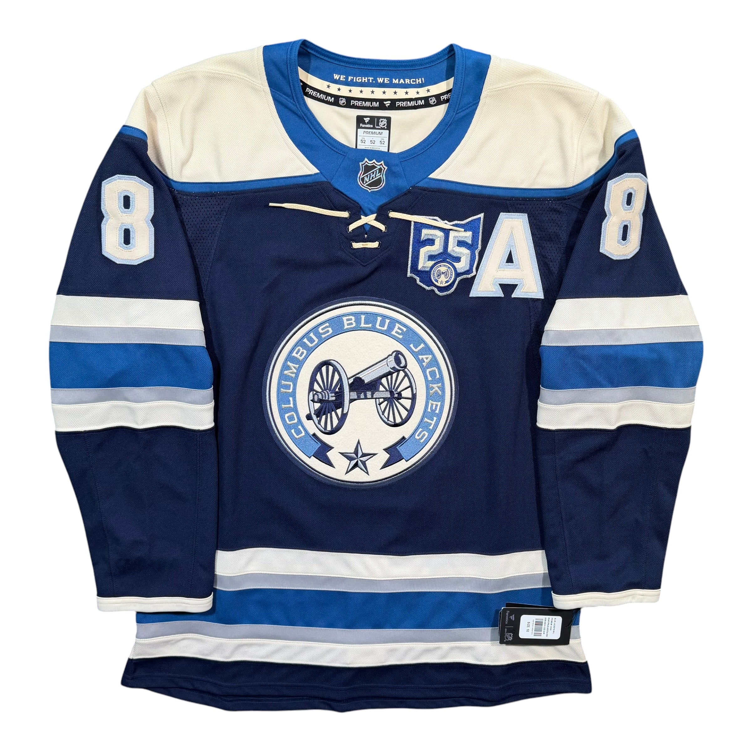 Zach Werenski Columbus Blue Jackets 25th Anniversary Fanatics NHL Jersey - 52/Large