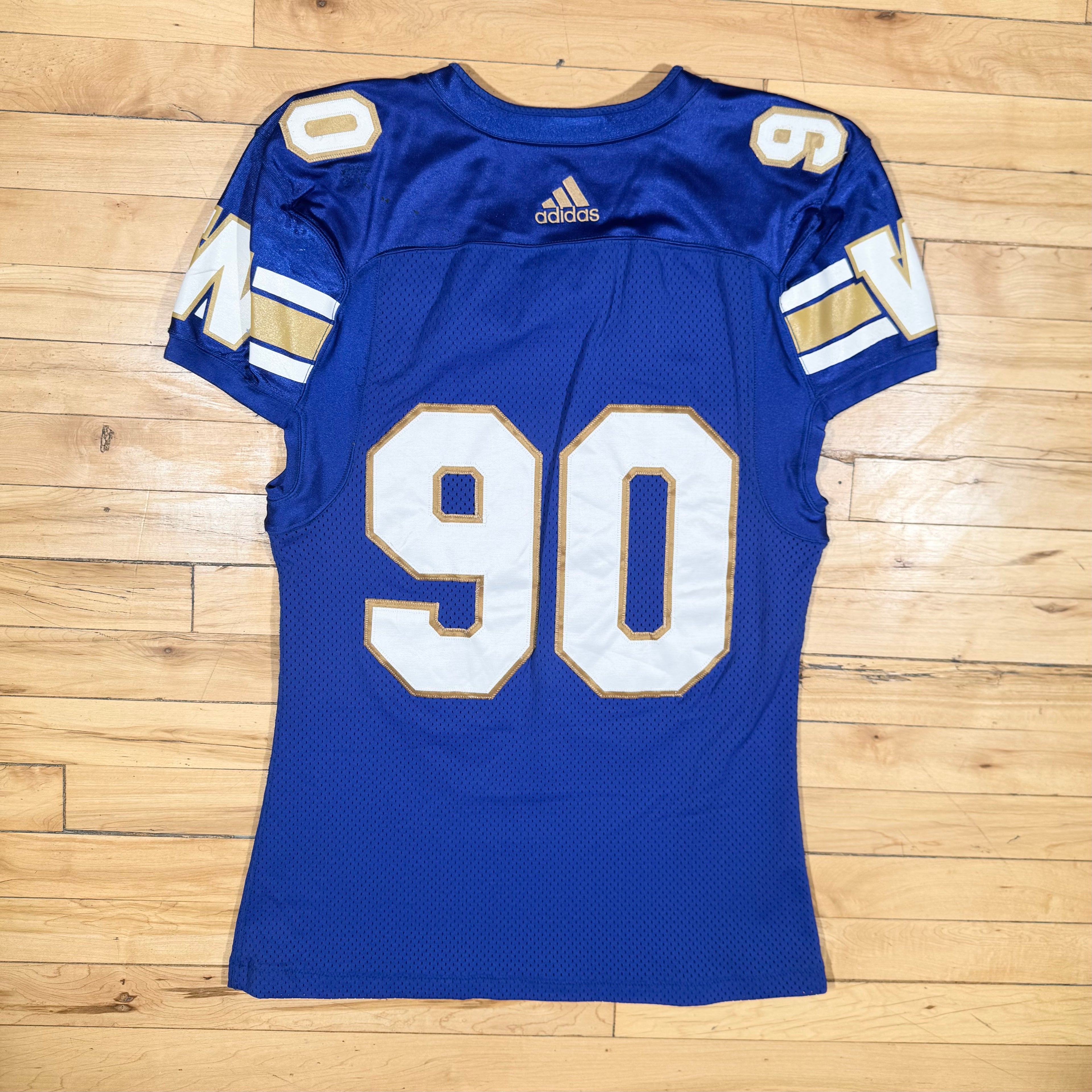 Alex McCalister Winnipeg Blue Bombers 2018 Game Worn Adidas CFL Jersey Size 44