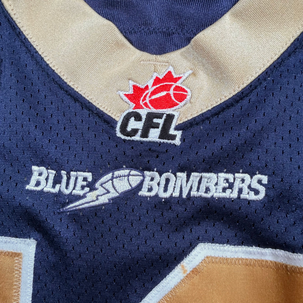 Michael Bishop Winnipeg Blue Bombers 2009 Game Worn CFL Jersey