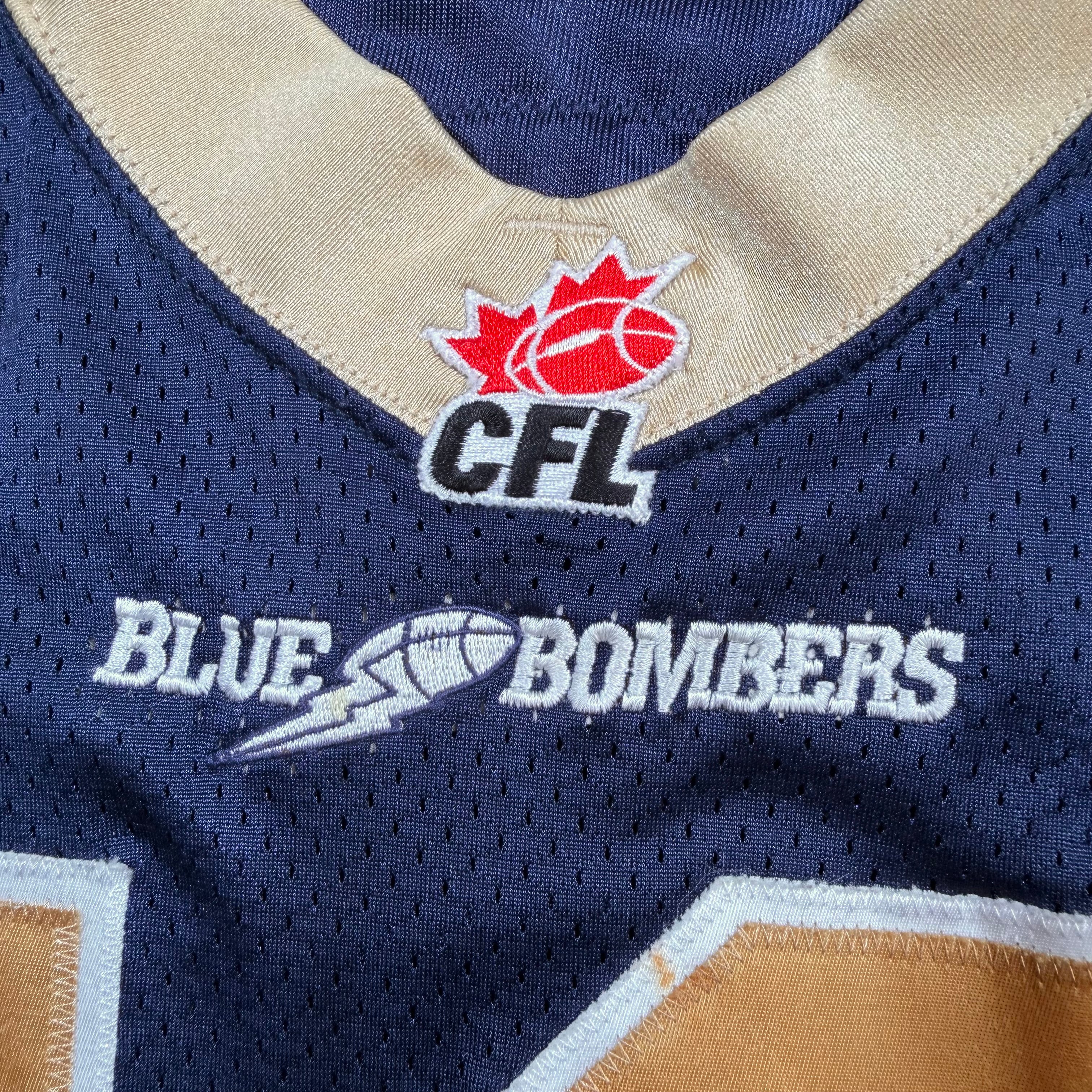 Michael Bishop Winnipeg Blue Bombers 2009 Game Worn CFL Jersey