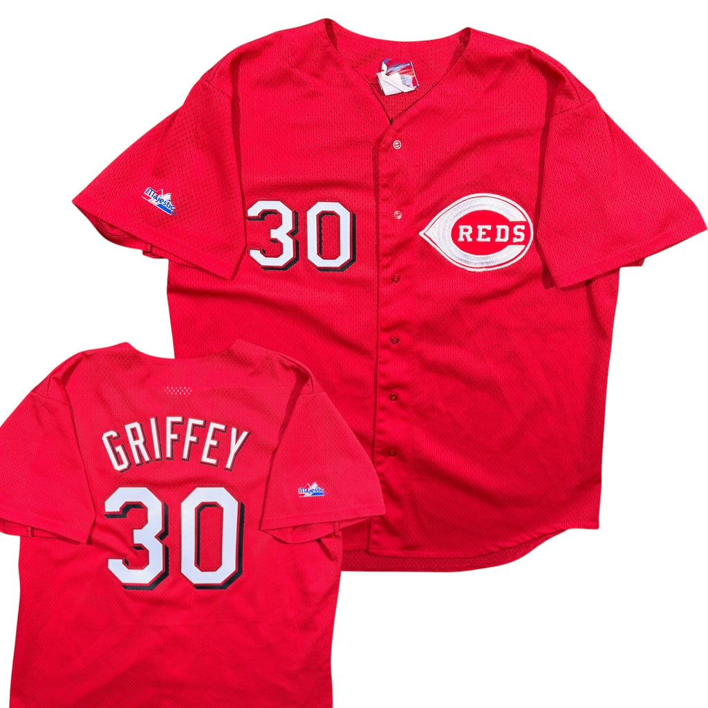 Ken Griffey Jr Cincinnati Reds Vintage Majestic MLB Jersey - XXL
