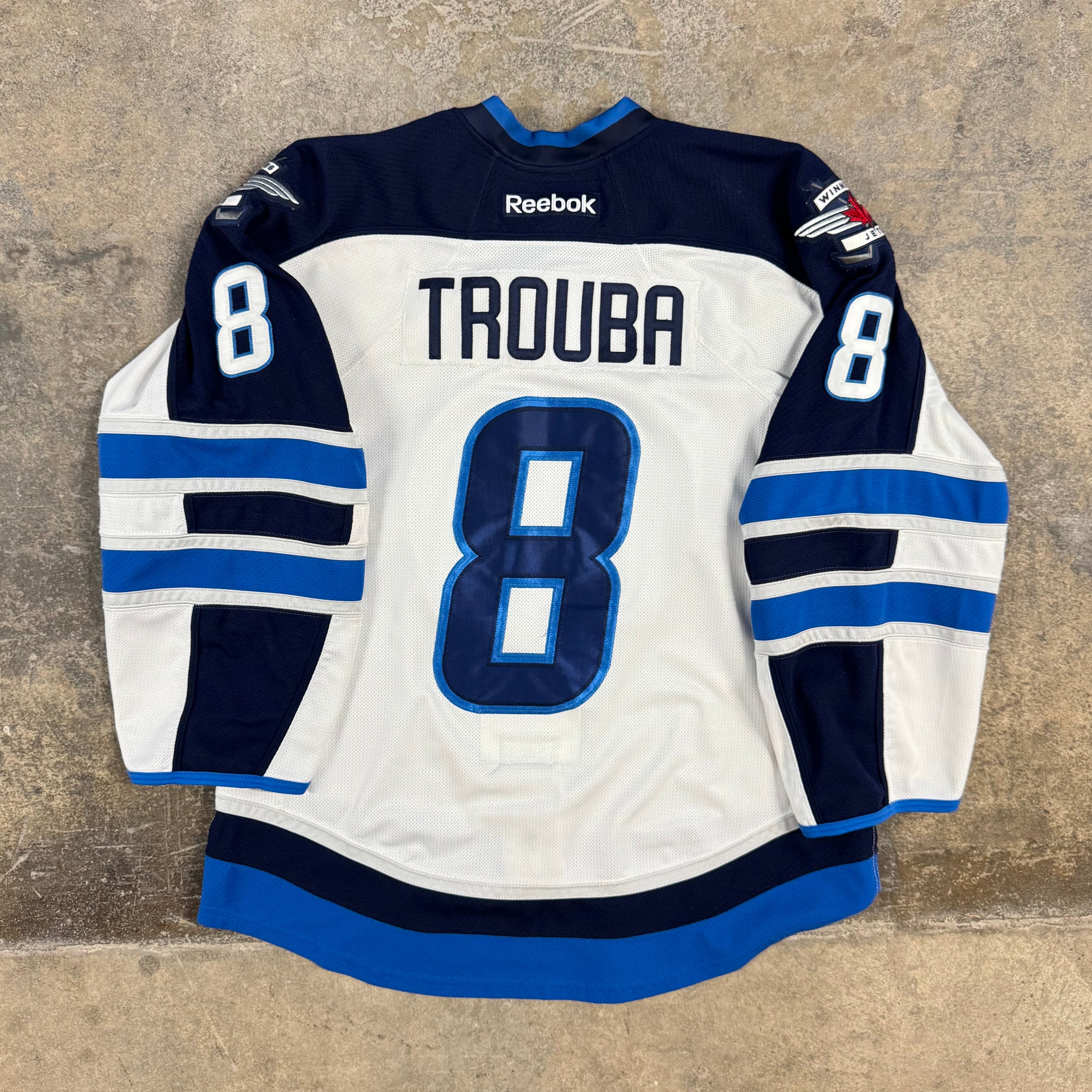 Jacob Trouba Winnipeg Jets MIC Reebok Authentic NHL Hockey Jersey Size 52 Large