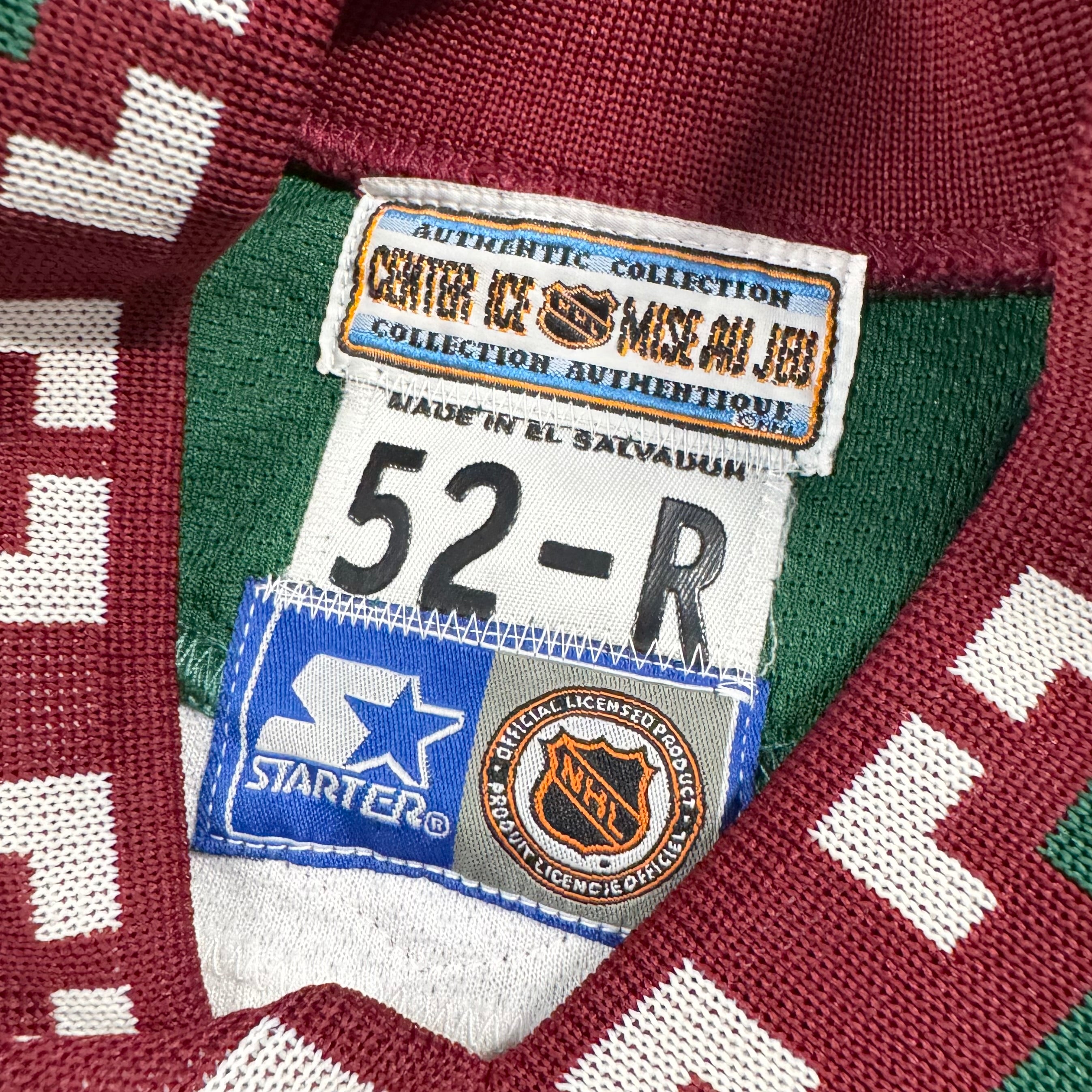 Jeremy Roenick Phoenix Coyotes Vintage Authentic MIC Starter NHL Jersey Size 52