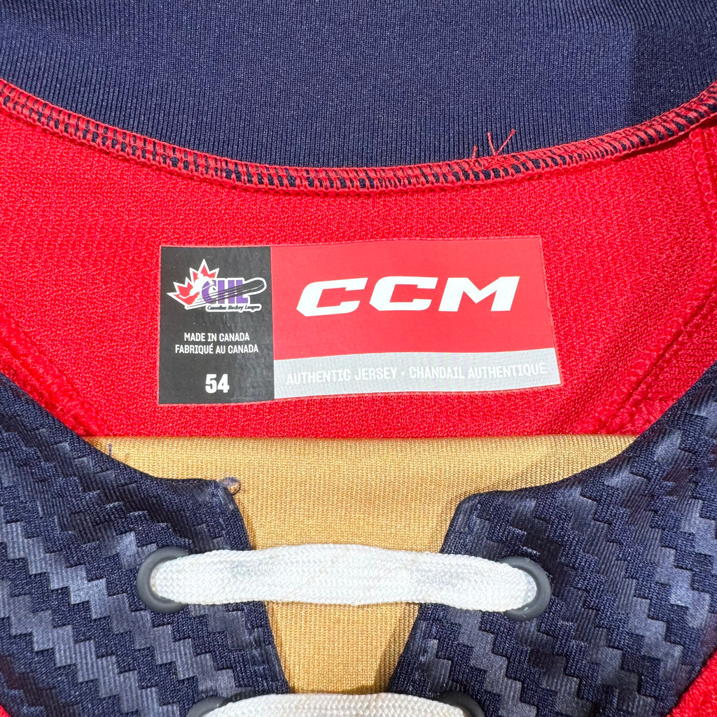 Connor Bedard Regina Pats Authentic Altenate CCM WHL Hockey Jersey Size 54 XL