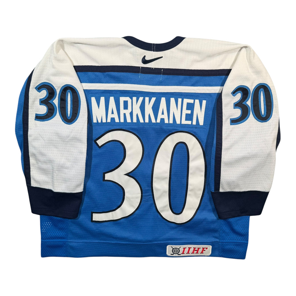 Jussi Markkanen Team Finland 2002 Authentic MIC Jersey - 52W/Large