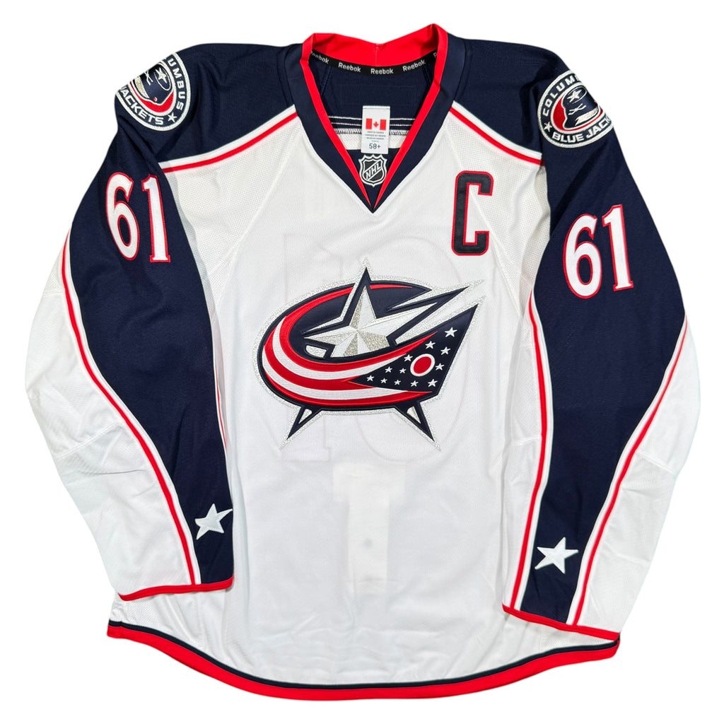 Rick Nash Columbus Blue Jackets Team Issued Reebok MIC Jersey -58+