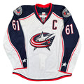 Rick Nash Columbus Blue Jackets Team Issued Reebok MIC Jersey -58+