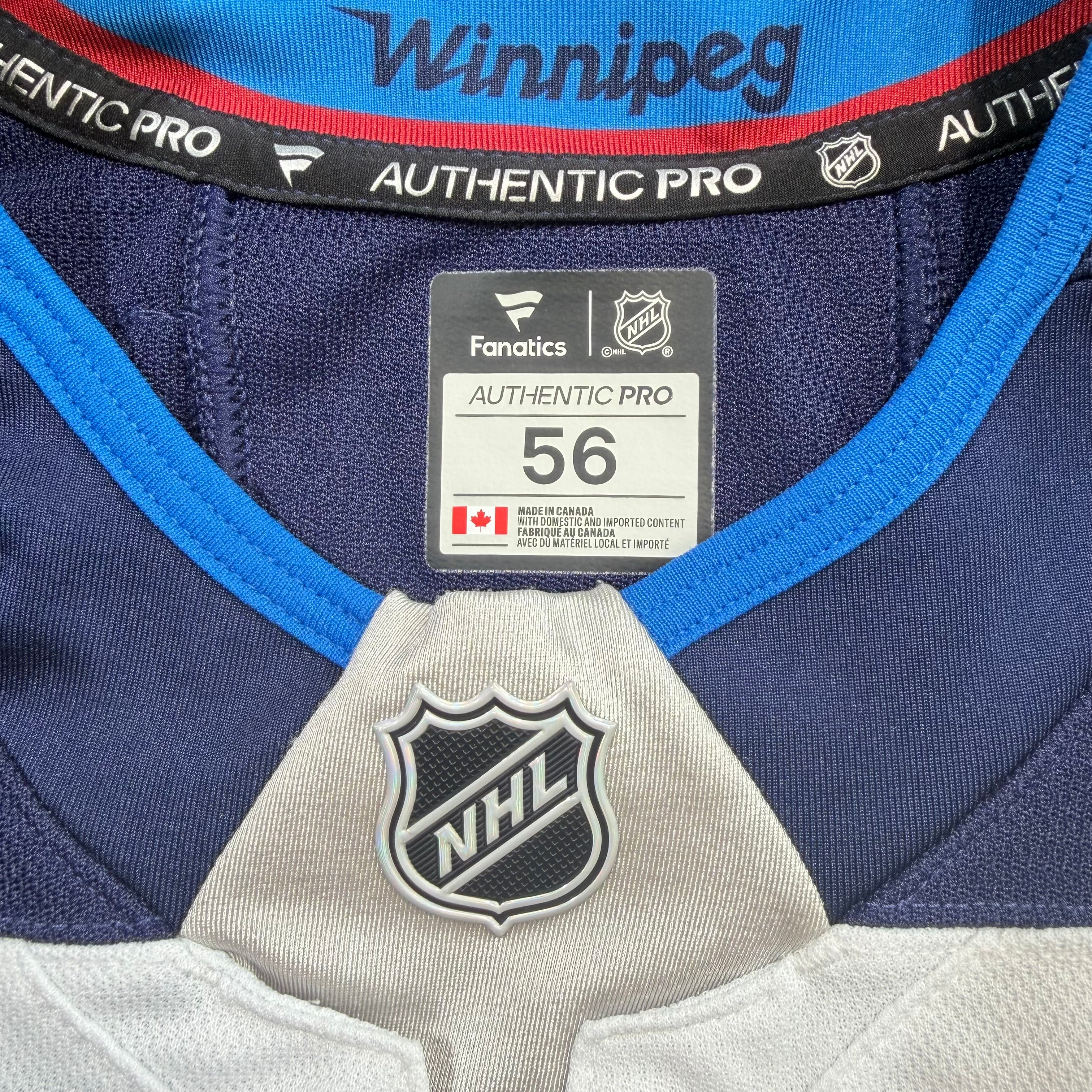 Dylan DeMelo Winnipeg Jets 2024/25 Game Worn Fanatics NHL Jersey COA