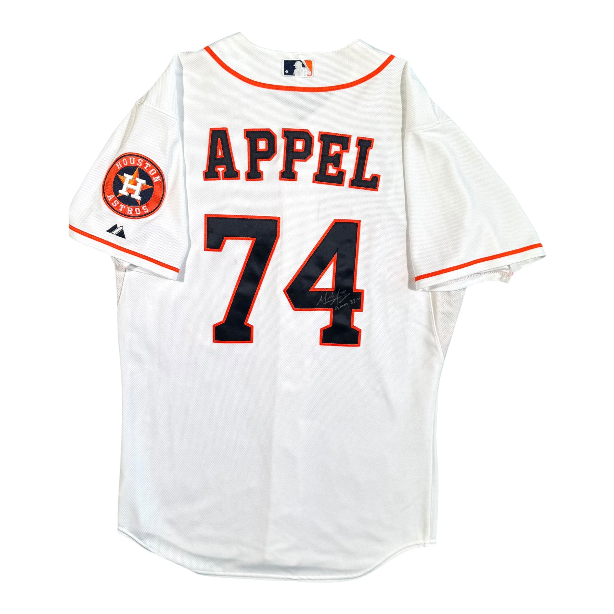 Mark Appel Houston Astros Signed Authentic Majestic MLB Jersey Size 44