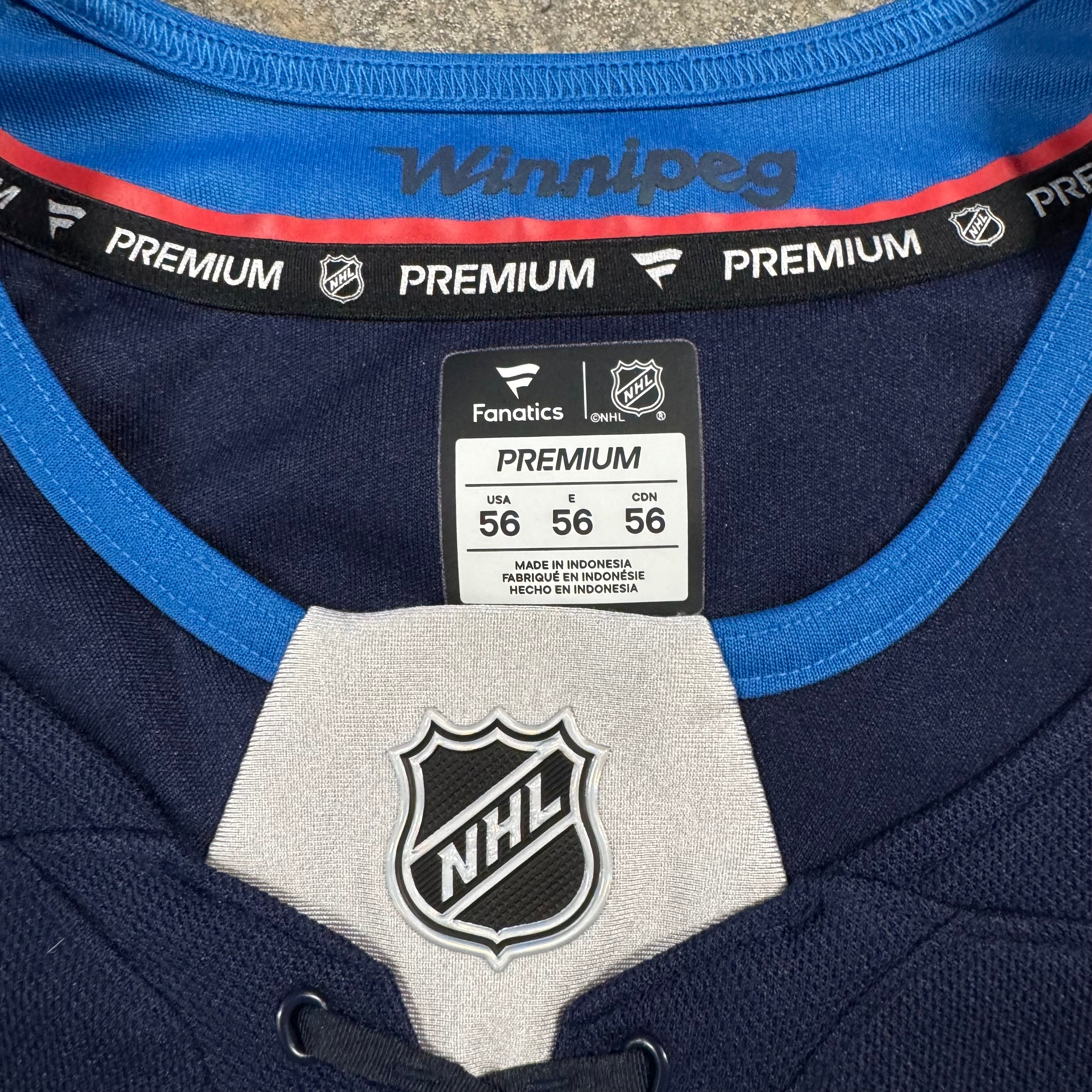 Cole Perfetti Winnipeg Jets Fanatics Premium NHL Hockey Jersey Size 56 XXL